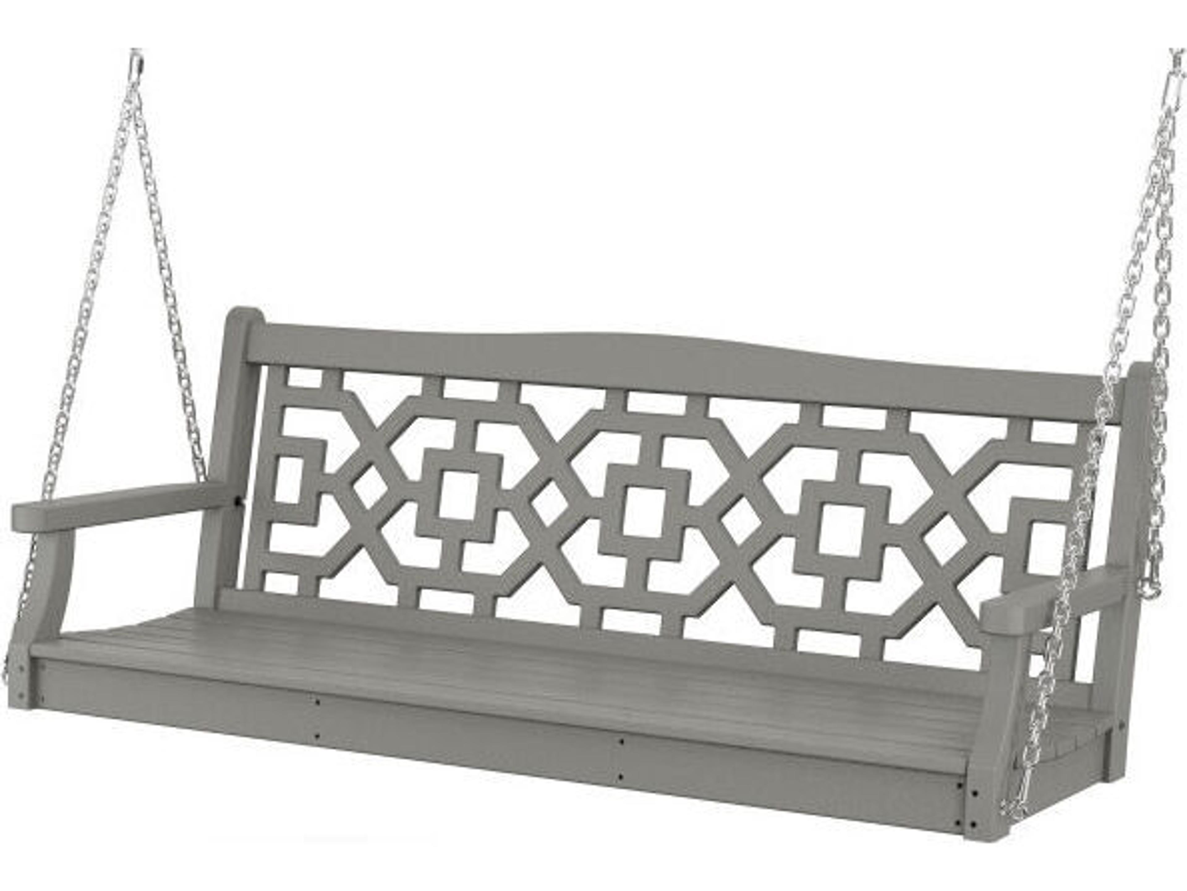 POLYWOOD® Martha Stewart by POLYWOOD® Chinoiserie 60” Outdoor Swing