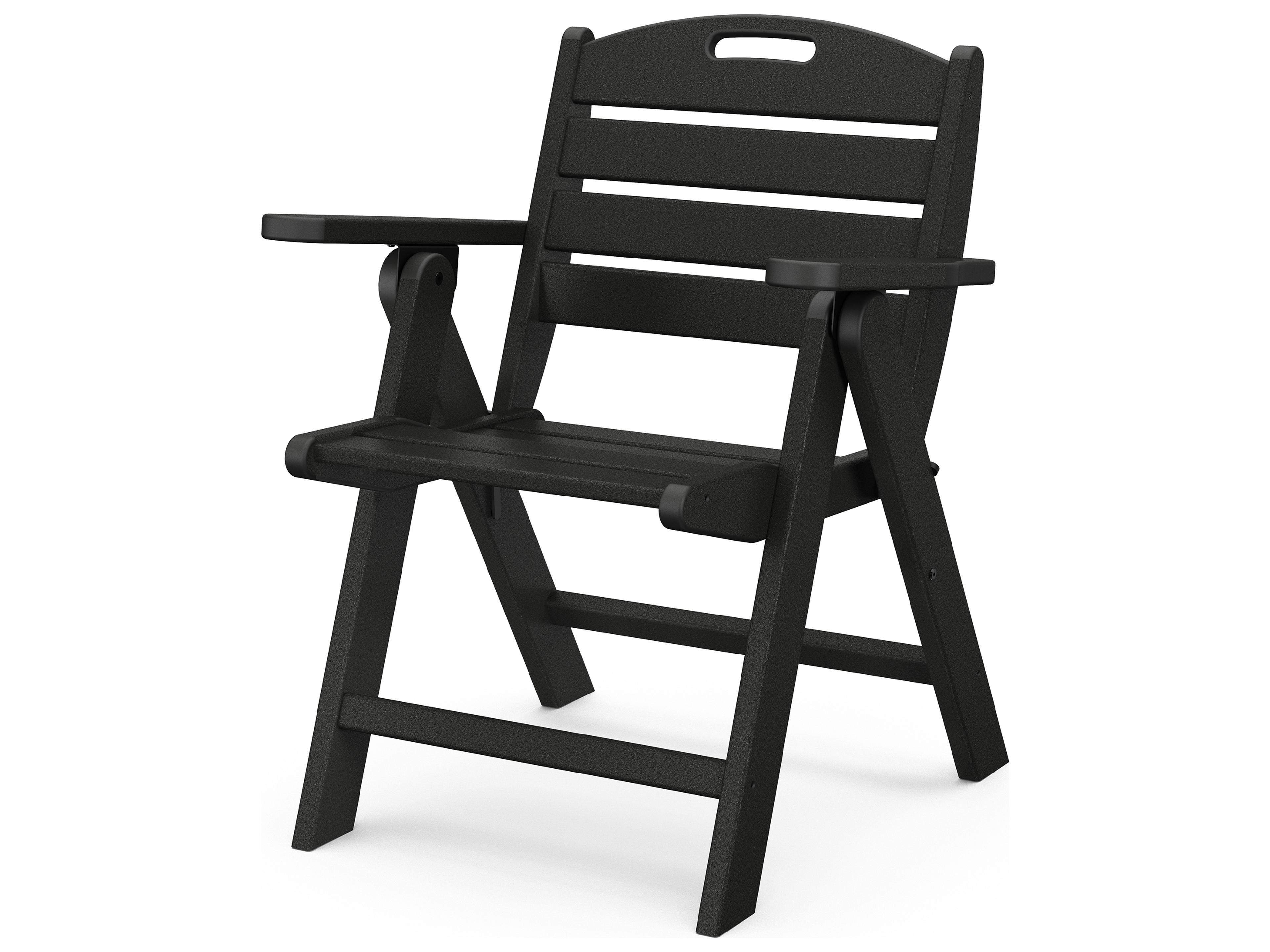 POLYWOOD® Nautical Recycled Plastic Lowback Outdoor Patio Lounge Chair