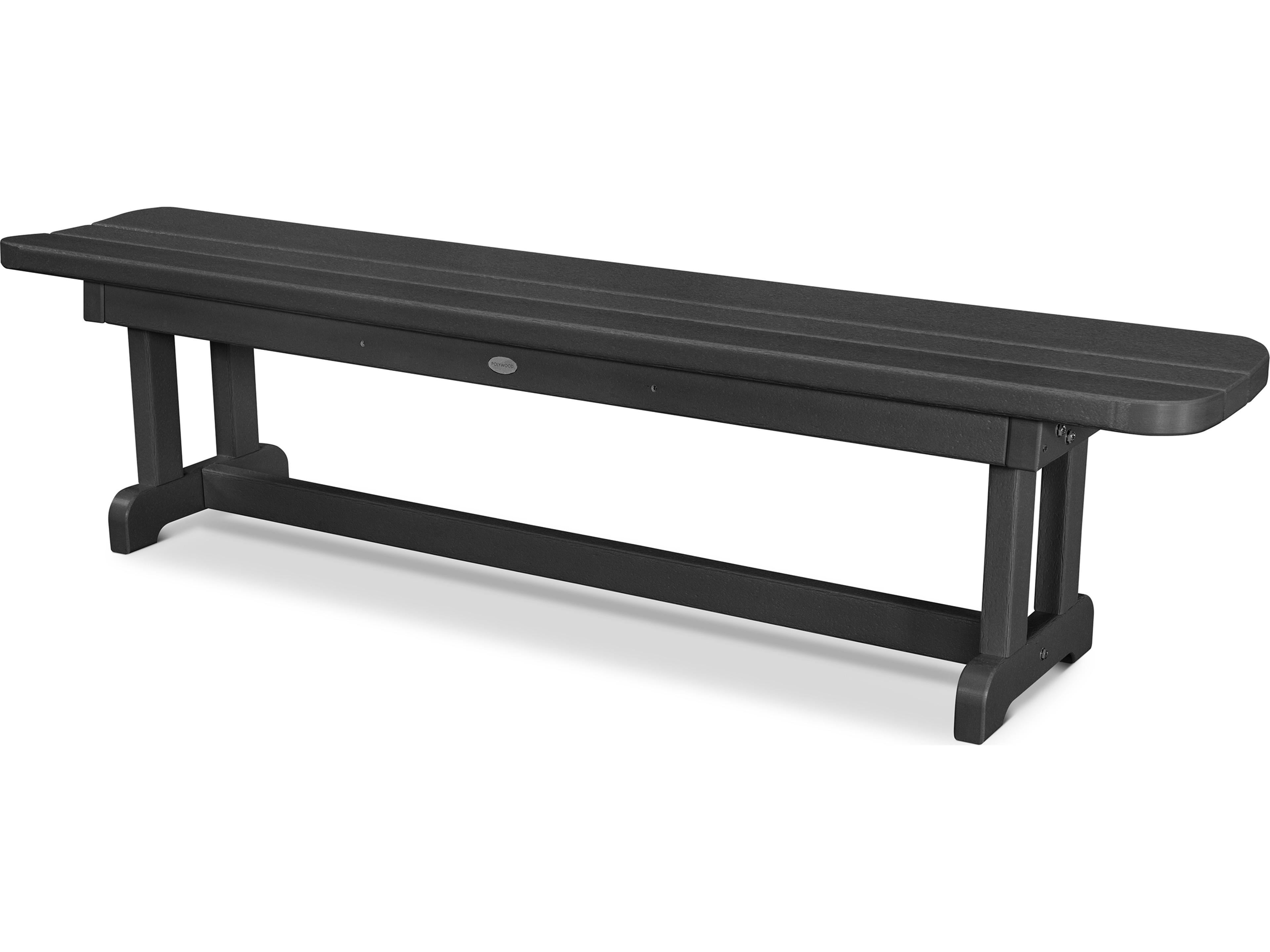 POLYWOOD® Park Recycled Plastic 72 Backless Patio Bench
