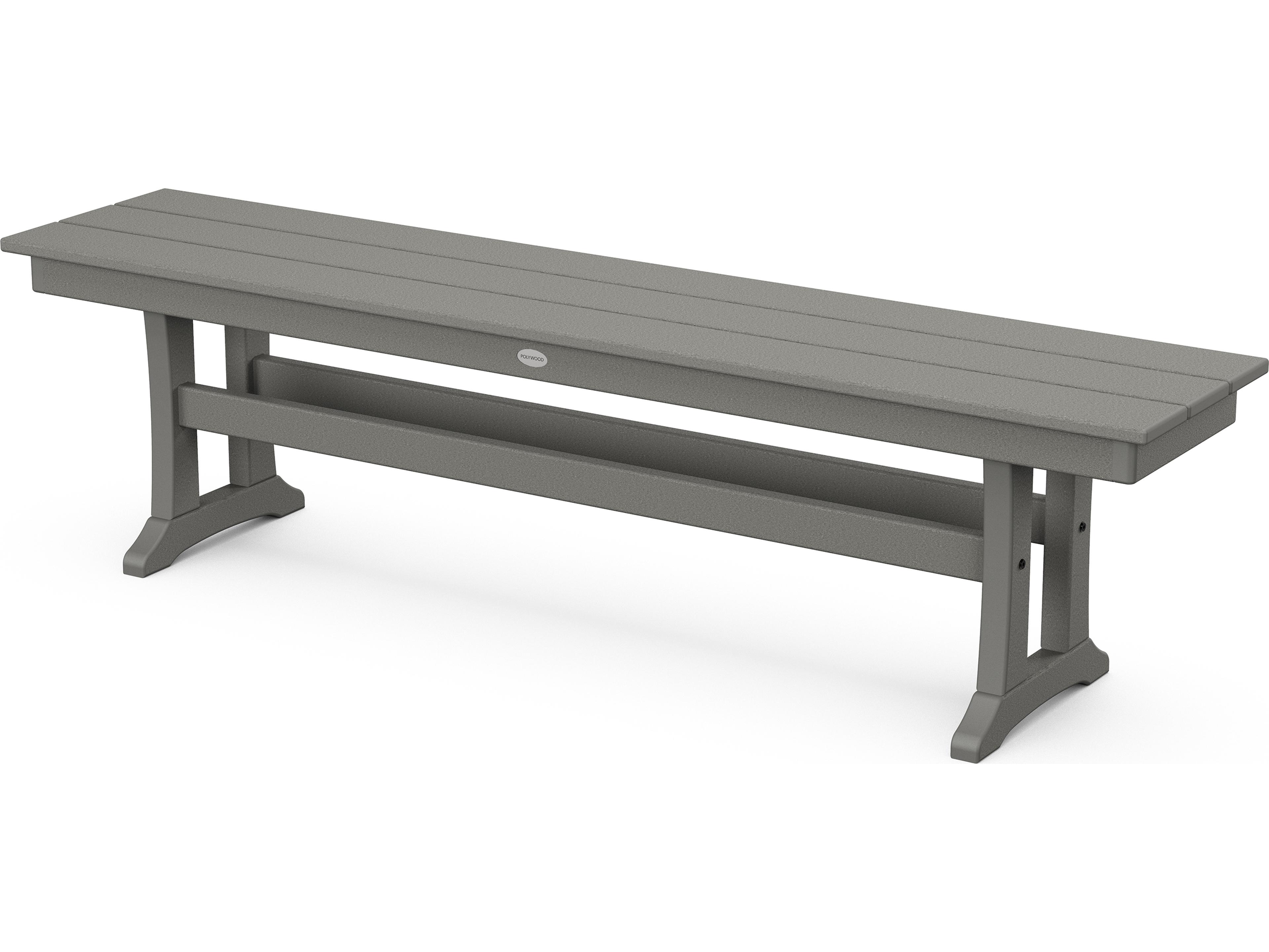 POLYWOOD® Farmhouse Recycled Plastic Outdoor Bench