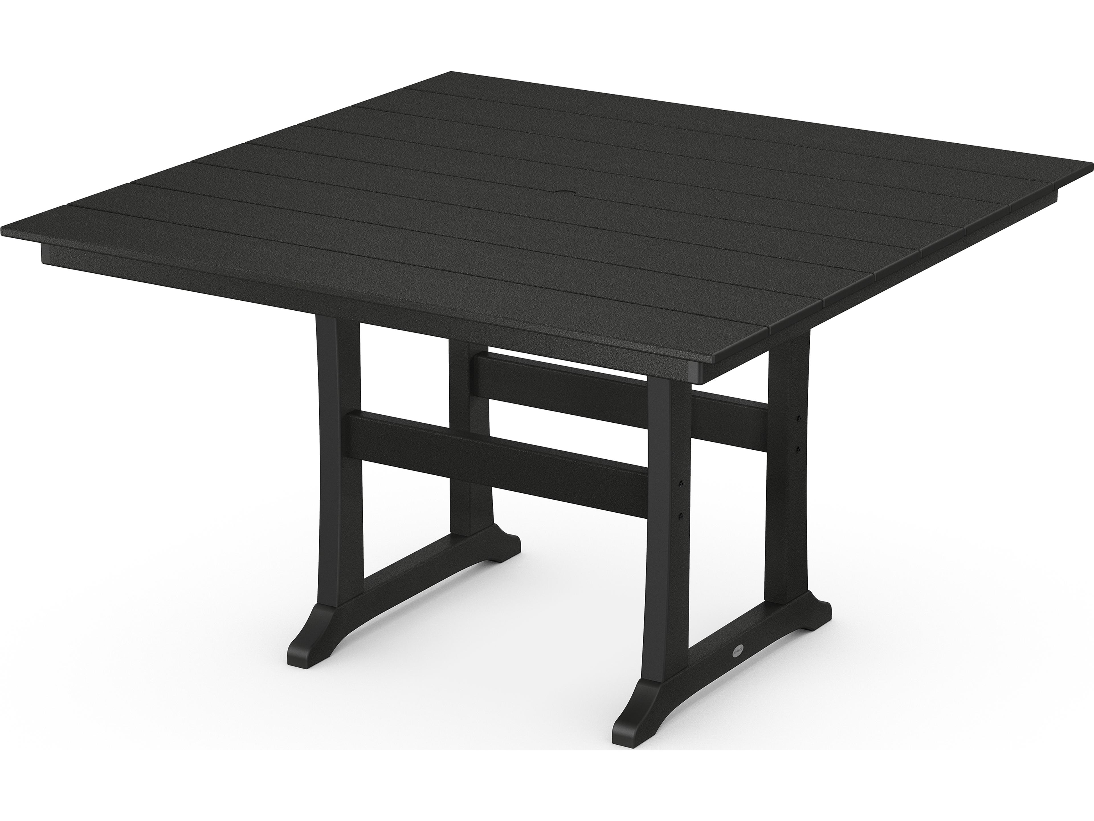 POLYWOOD® Farmhouse Recycled Plastic Square Outdoor Patio Counter Table
