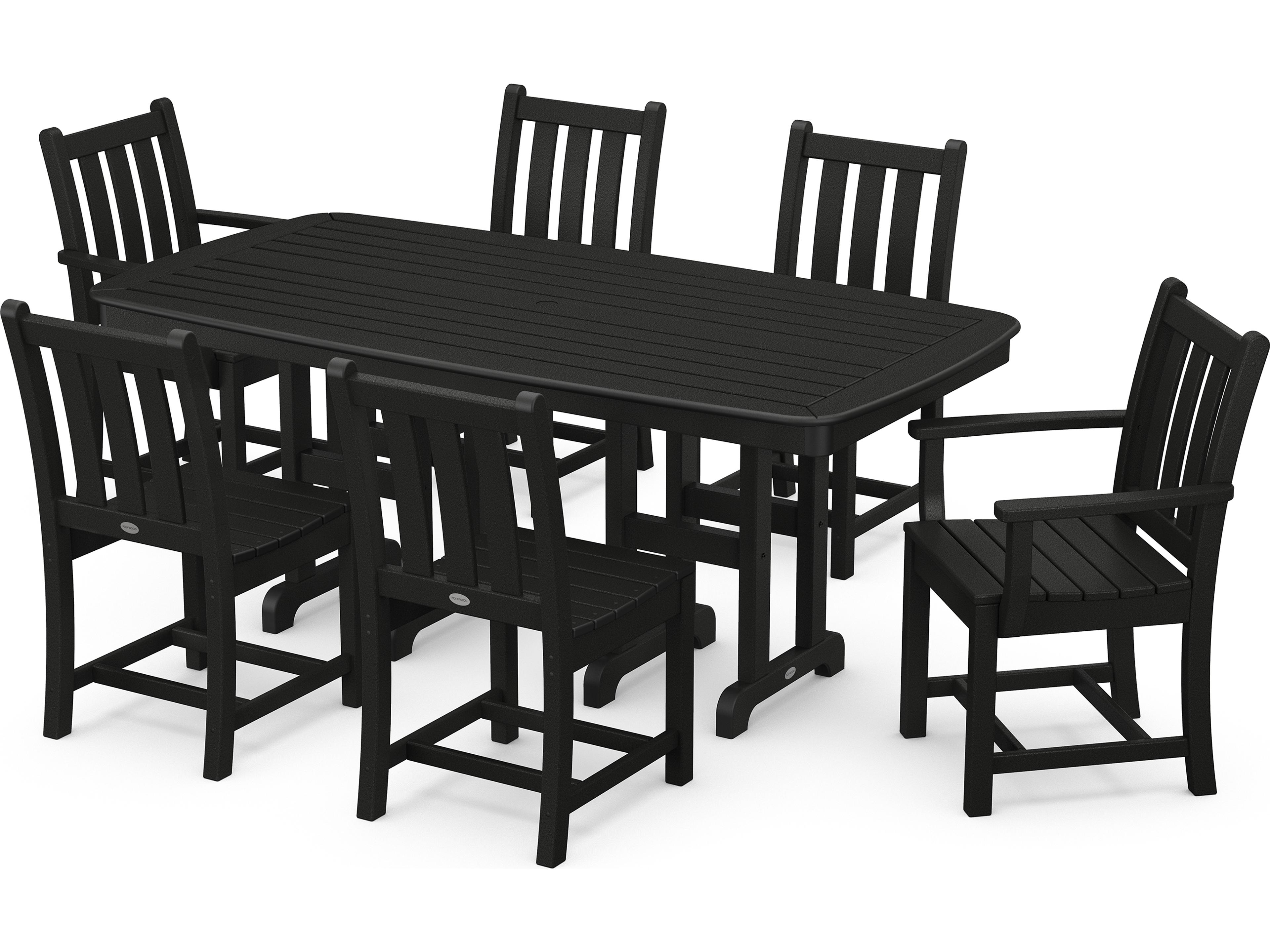 POLYWOOD® Traditional Garden Recycled Plastic Outdoor Dining Set