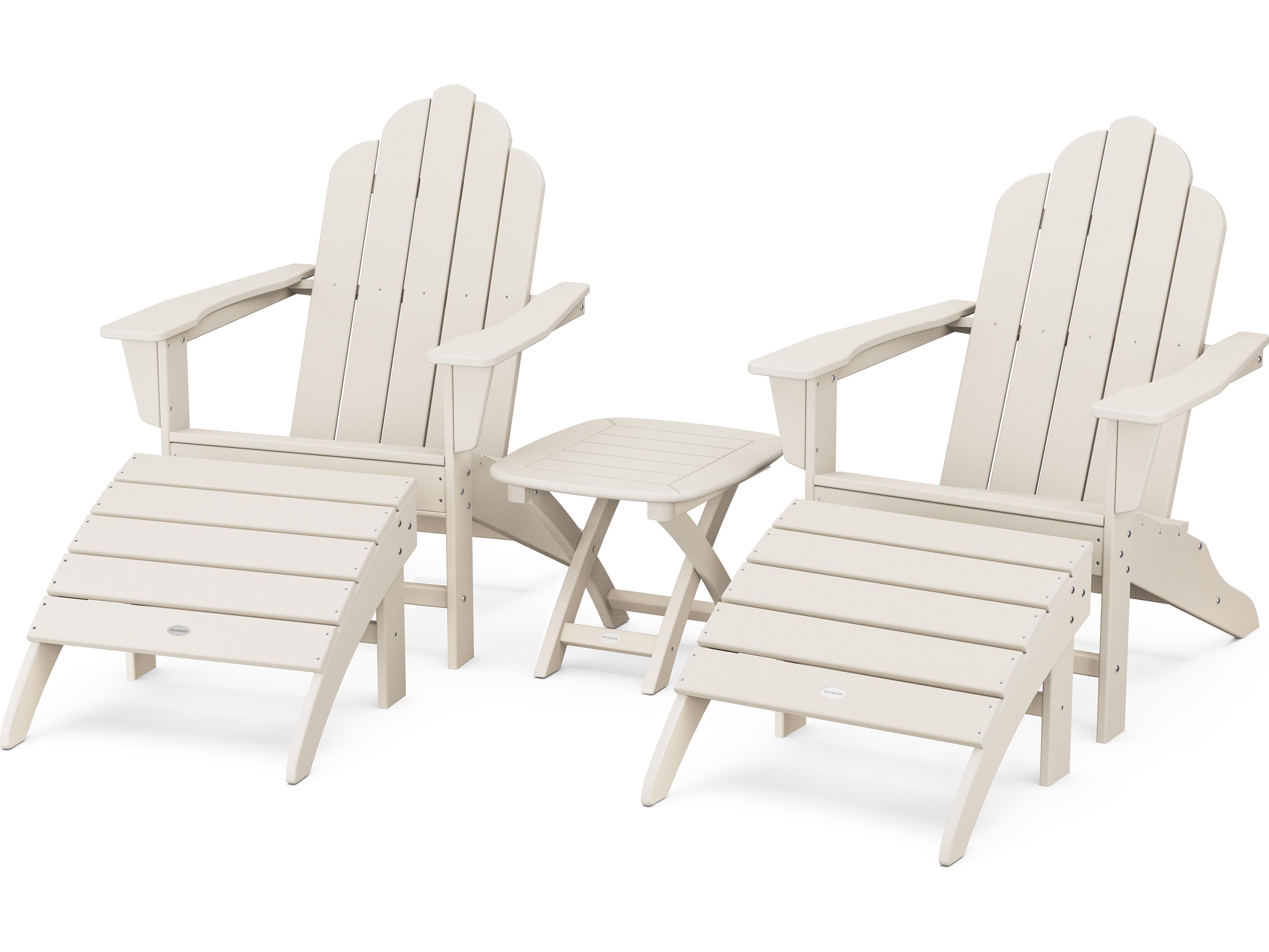 POLYWOOD® Long Island Recycled Plastic Adirondack 3-Piece Set