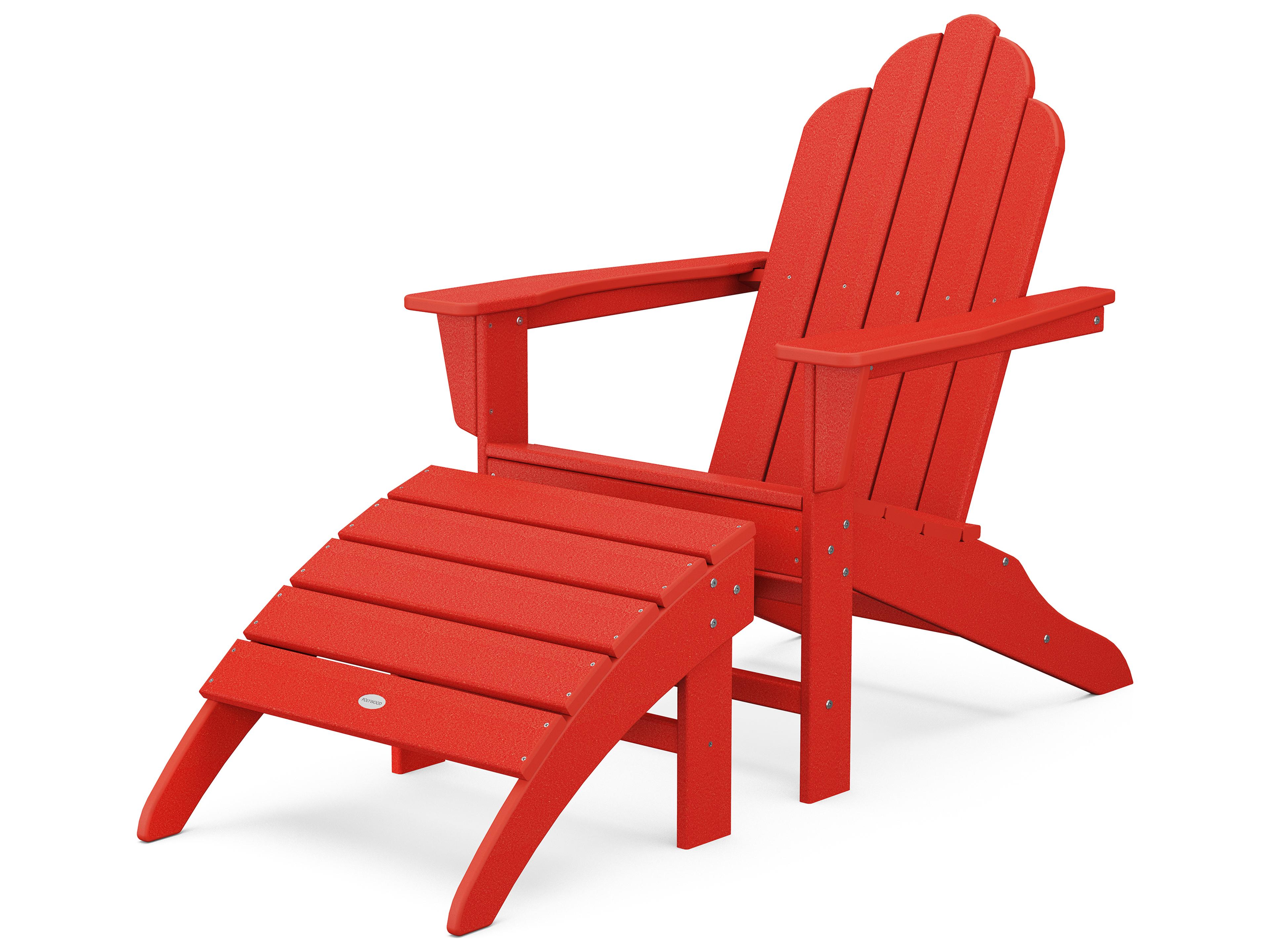 POLYWOOD® Long Island Recycled Plastic Adirondack 2-Piece Set