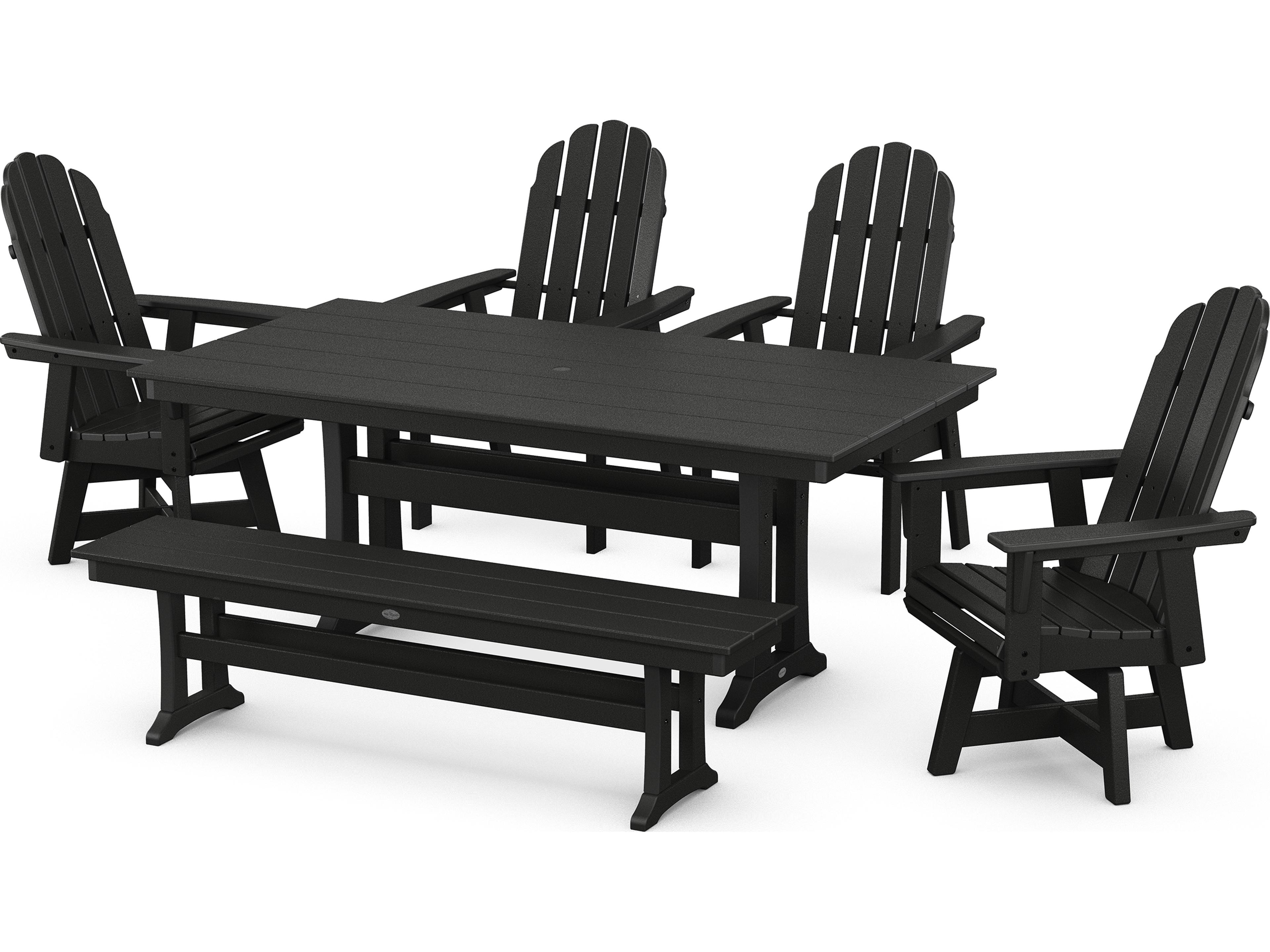 POLYWOOD® Vineyard Recycled Plastic 6 Piece Outdoor Dining Set