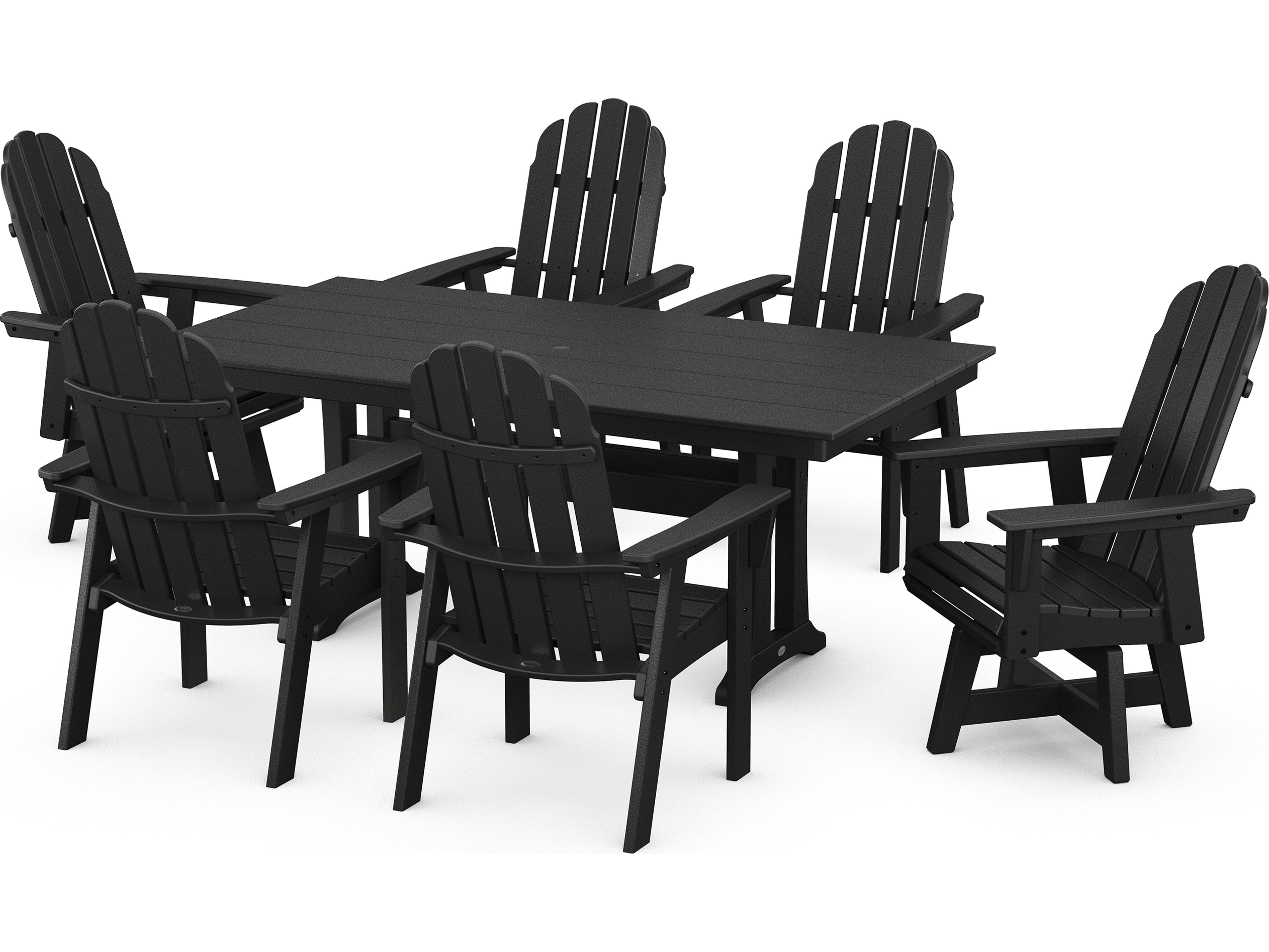POLYWOOD® Vineyard Recycled Plastic 7 Piece Patio Dining Set