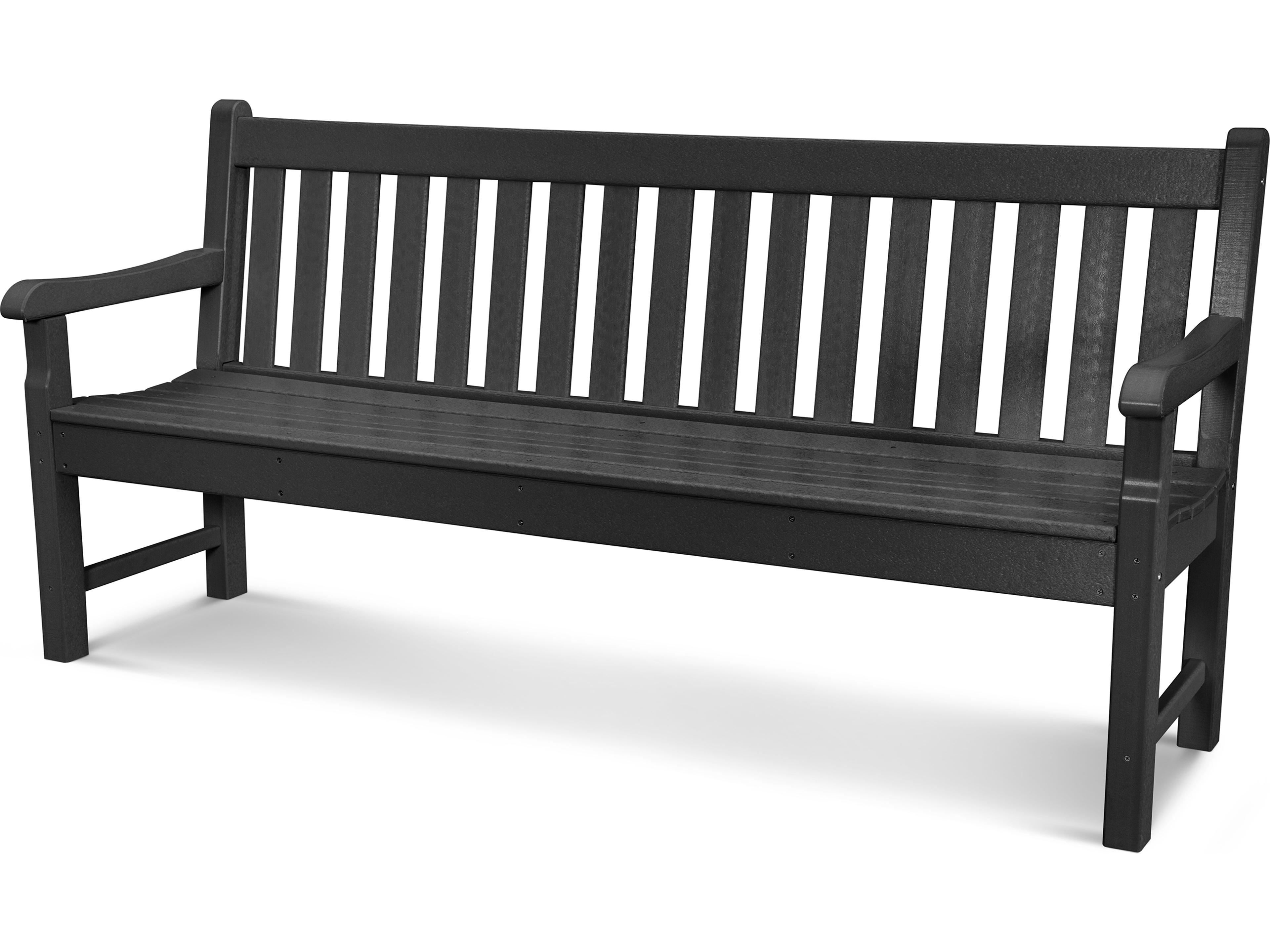 POLYWOOD® Rockford Recycled Plastic 72 Outdoor Patio Bench