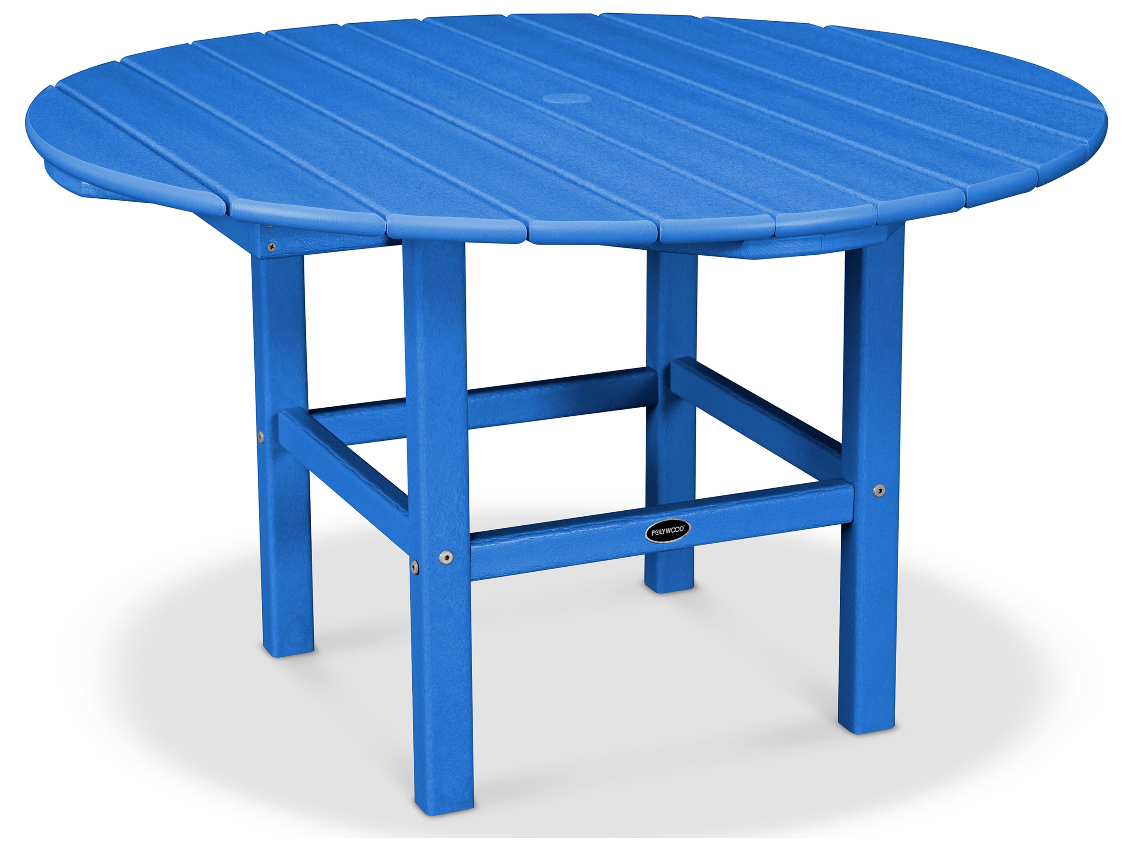 POLYWOOD® Kids Recycled Plastic Round Outdoor Dining Table