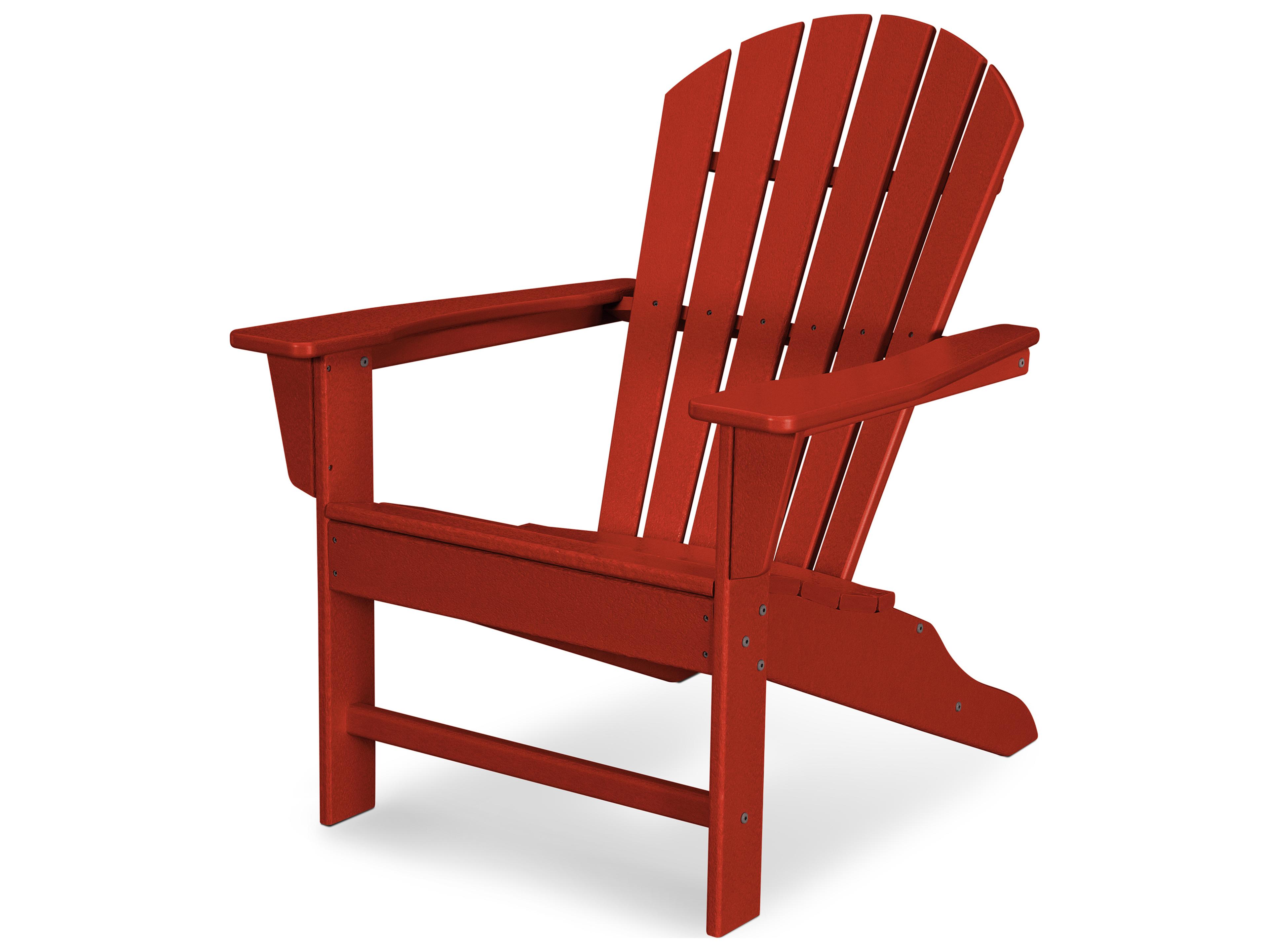 POLYWOOD® South Beach Recycled Plastic Outdoor Patio Adirondack Chair
