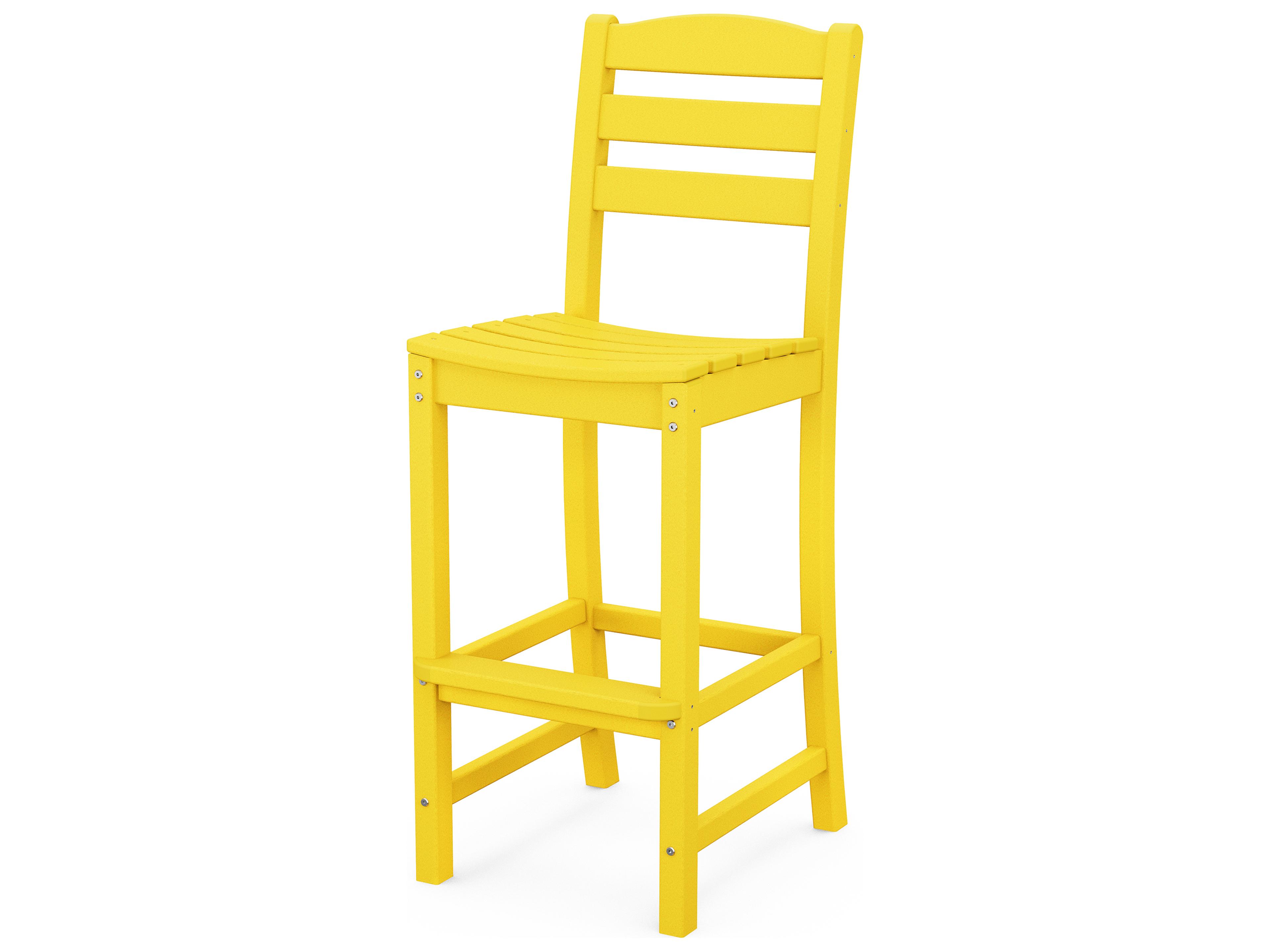 POLYWOOD® La Casa Cafe Recycled Plastic Side Outdoor Bar Stool