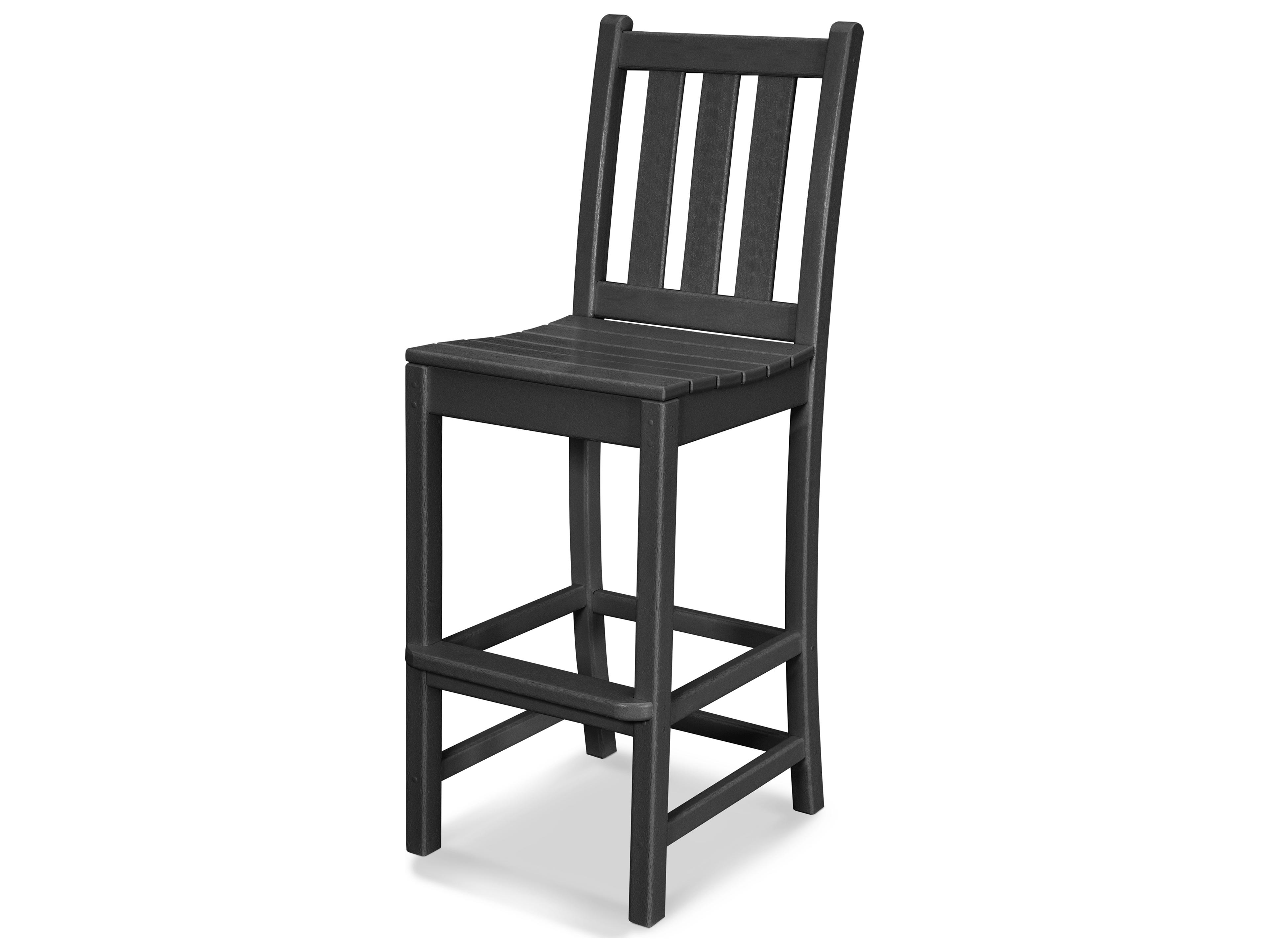 POLYWOOD® Traditional Garden Recycled Plastic Patio Bar Stool