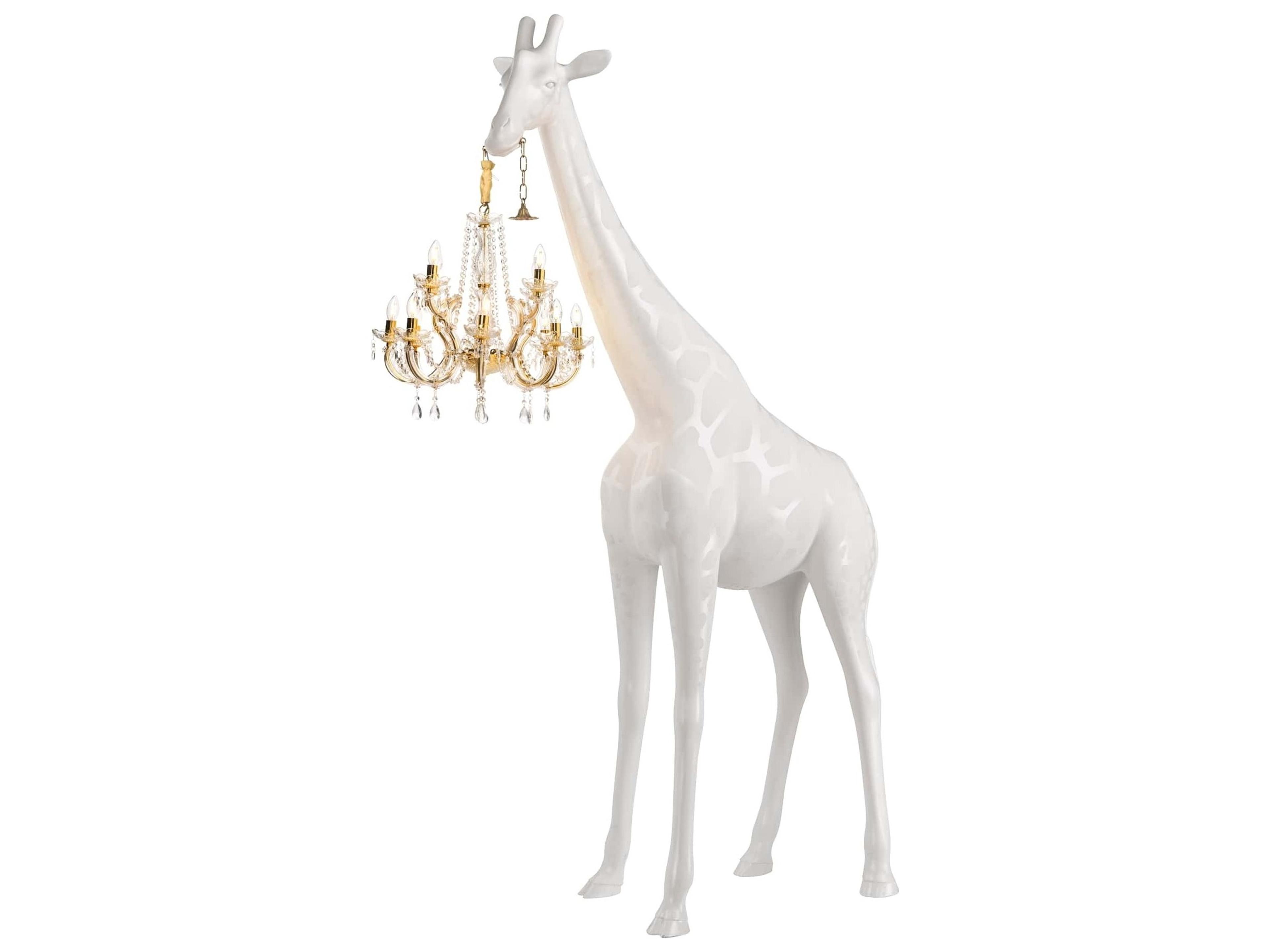 Qeeboo Giraffe In Love White Floor Lamp