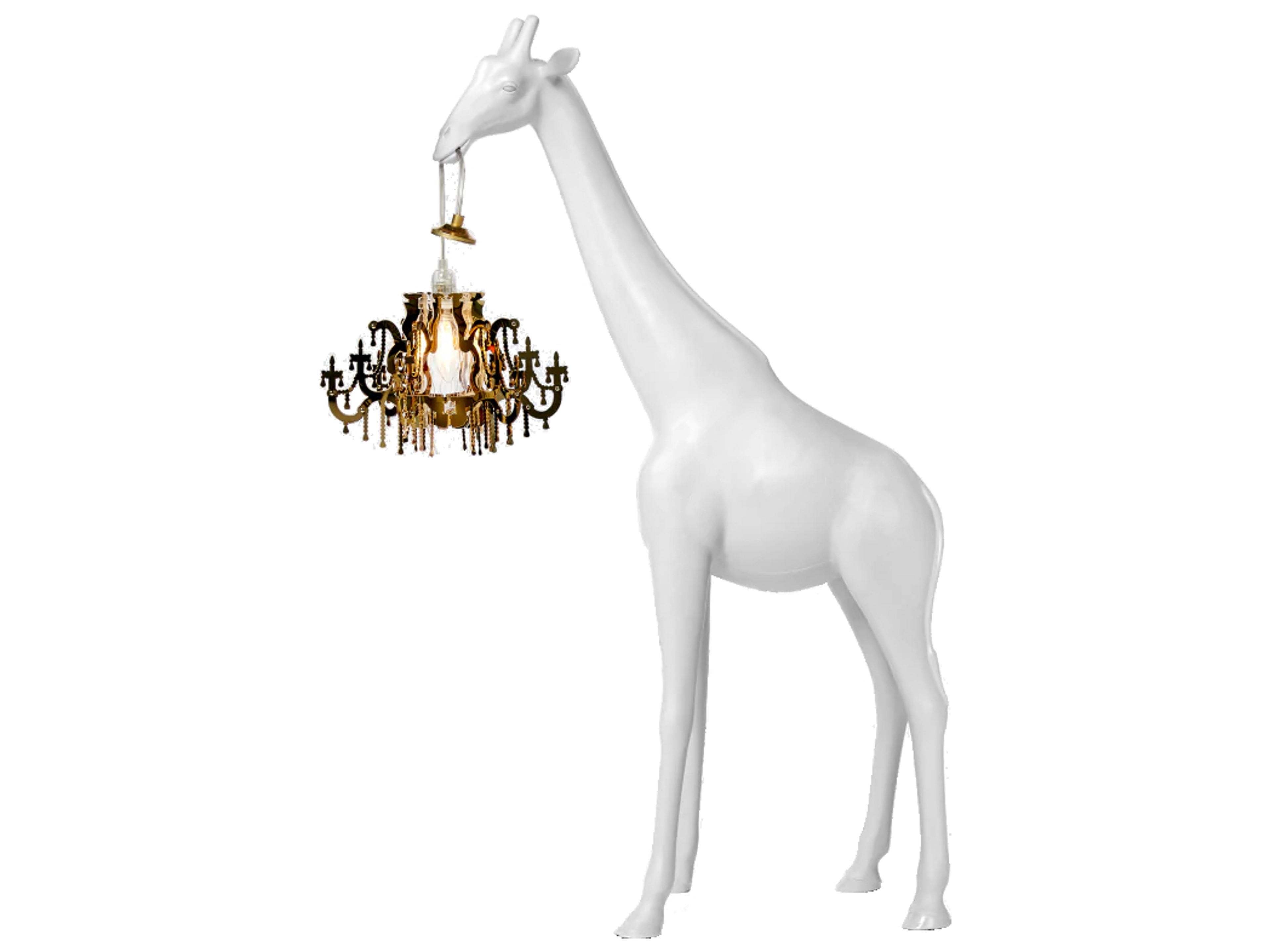 Qeeboo Giraffe In Love White Floor Lamp