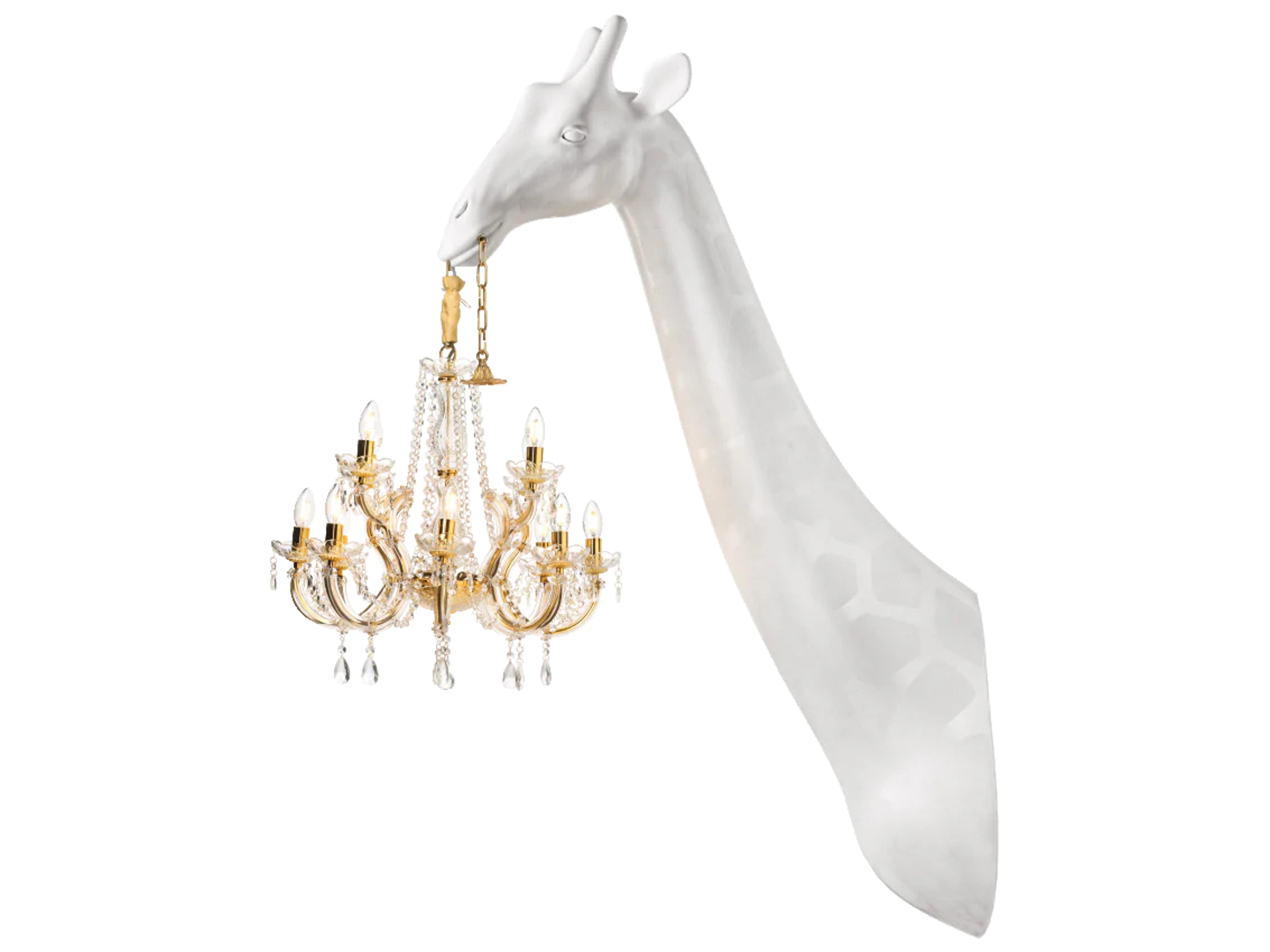 Qeeboo Giraffe In Love 12-Light White Wall Sconce