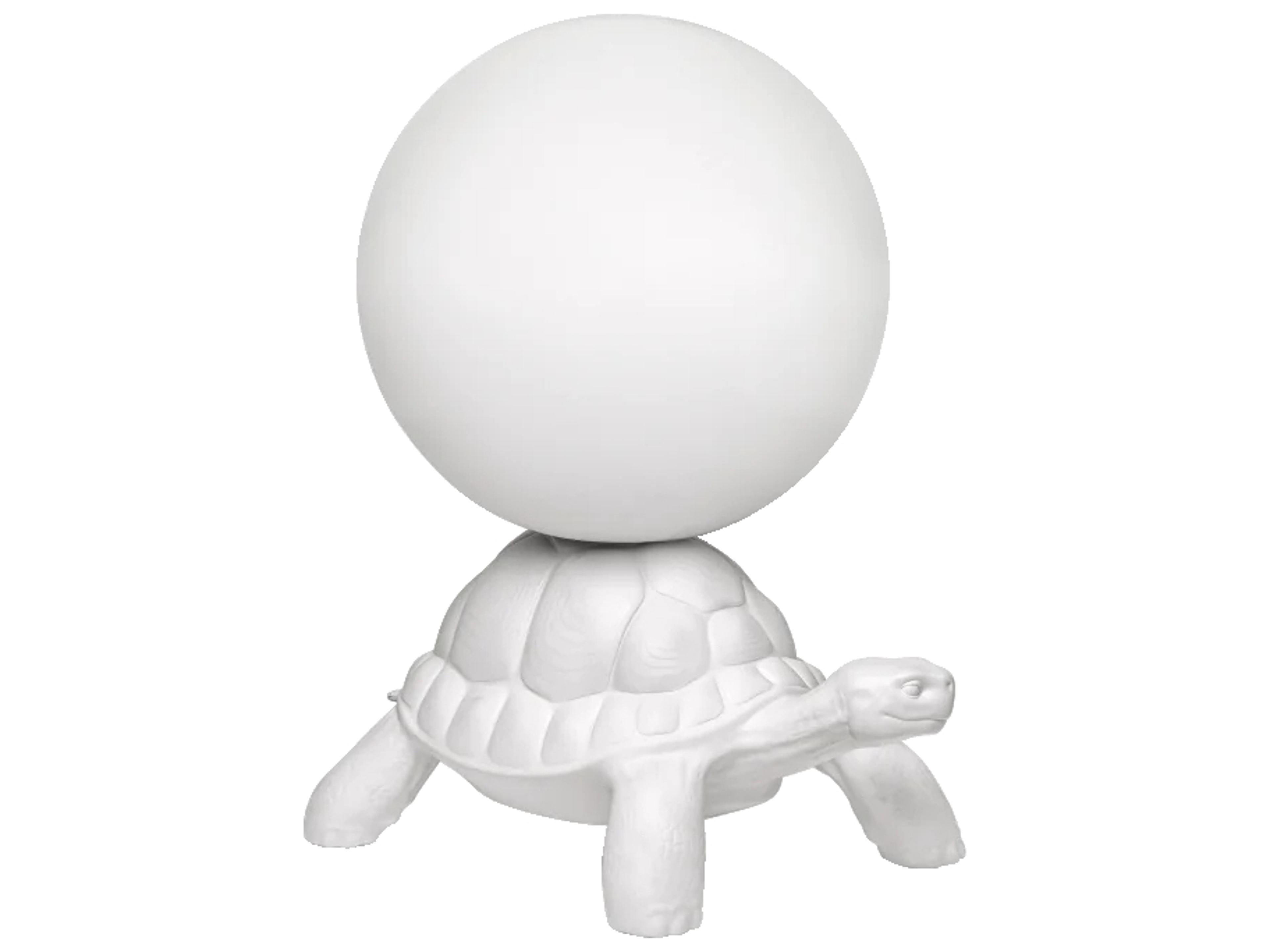 Qeeboo Turtle Carry White Buffet Lamp
