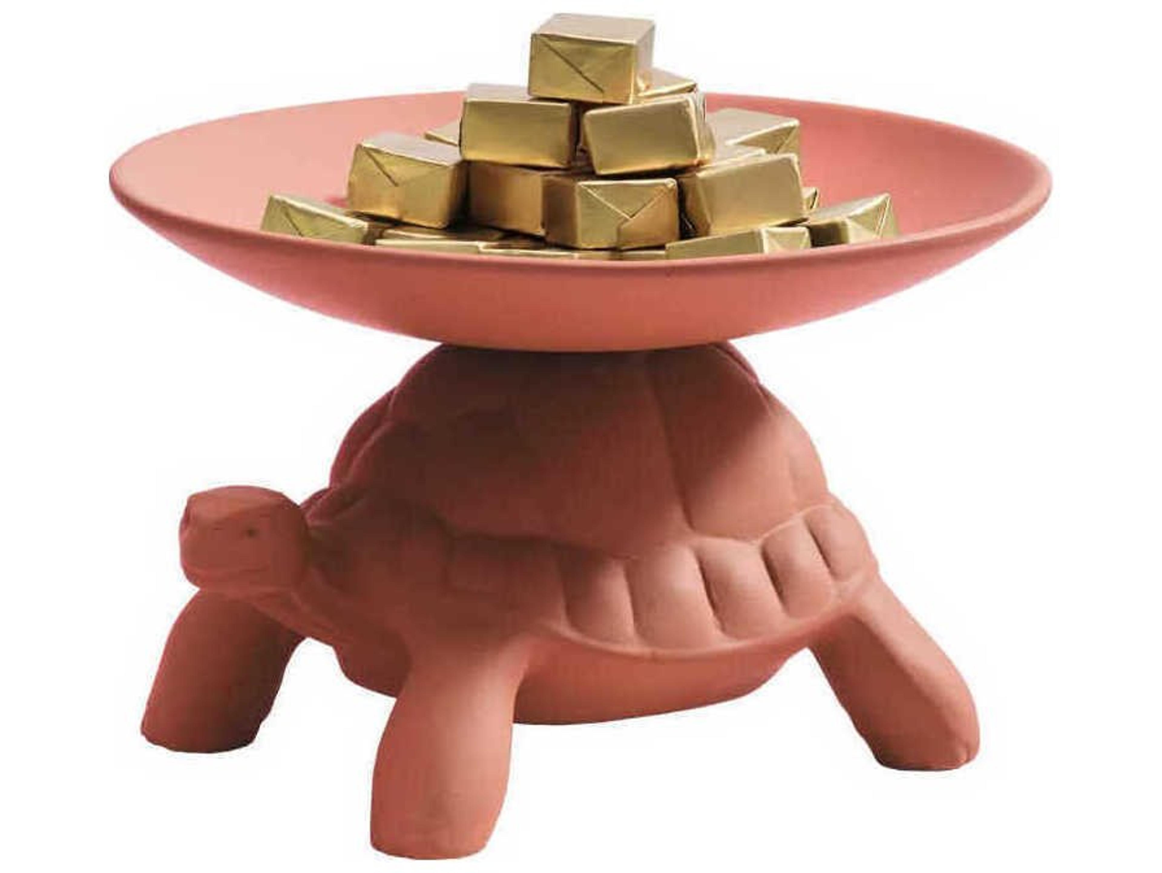 Qeeboo Turtle Carry Terracotta Pocket Emptier