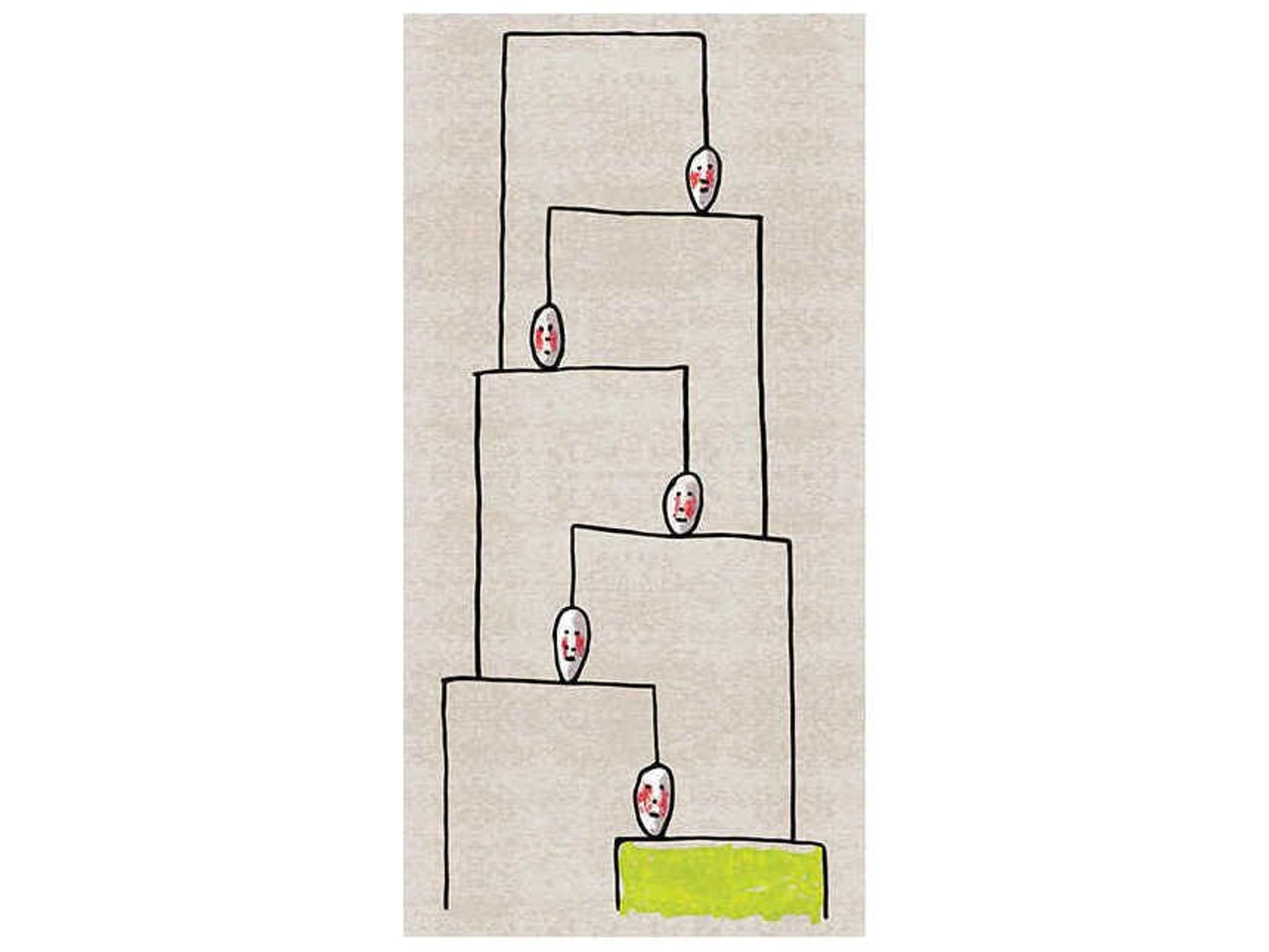 Genetic Tales Human Shelves Graphic Runner Area Rug