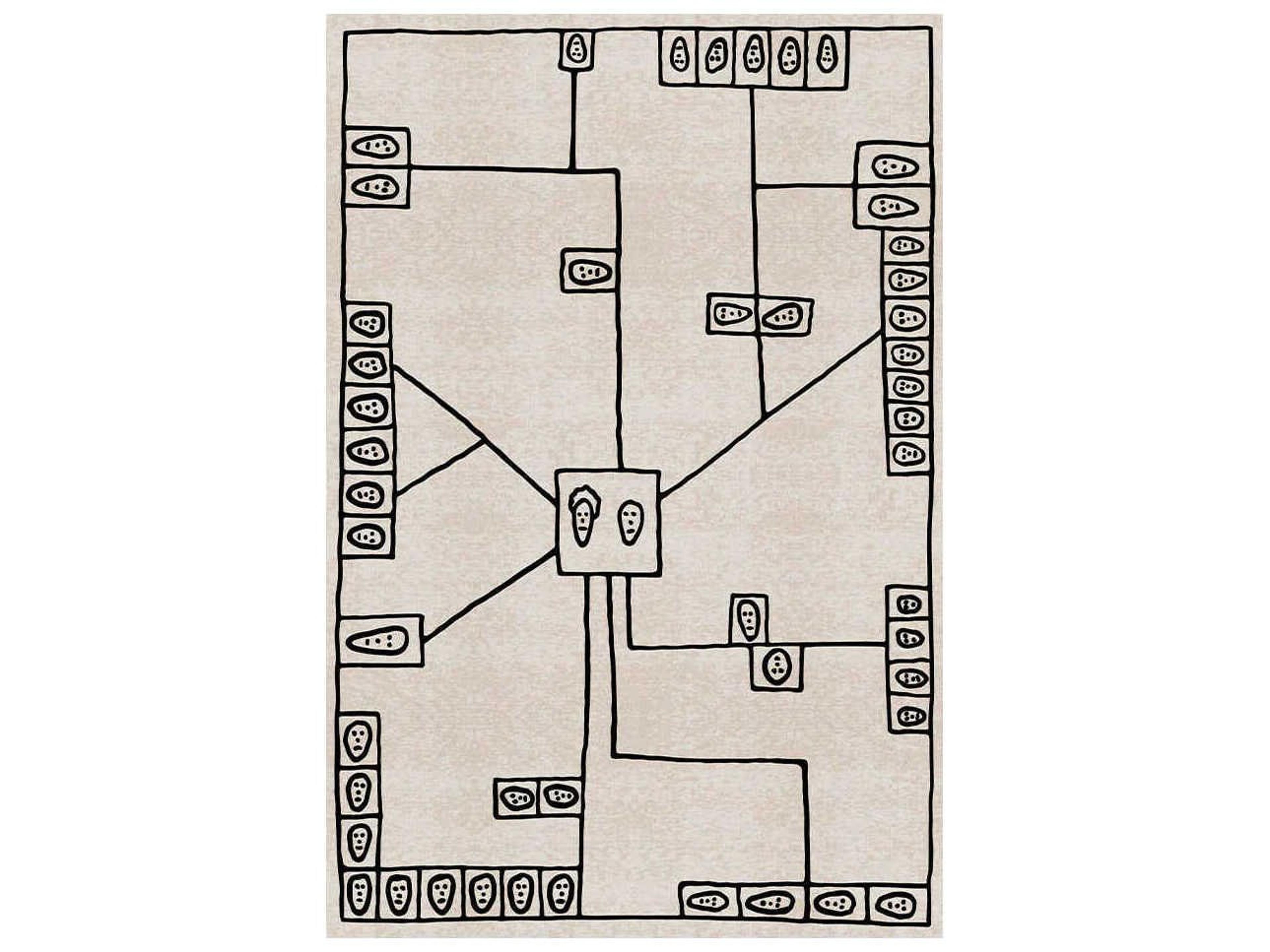 Qeeboo Genetic Tales Map Graphic Area Rug