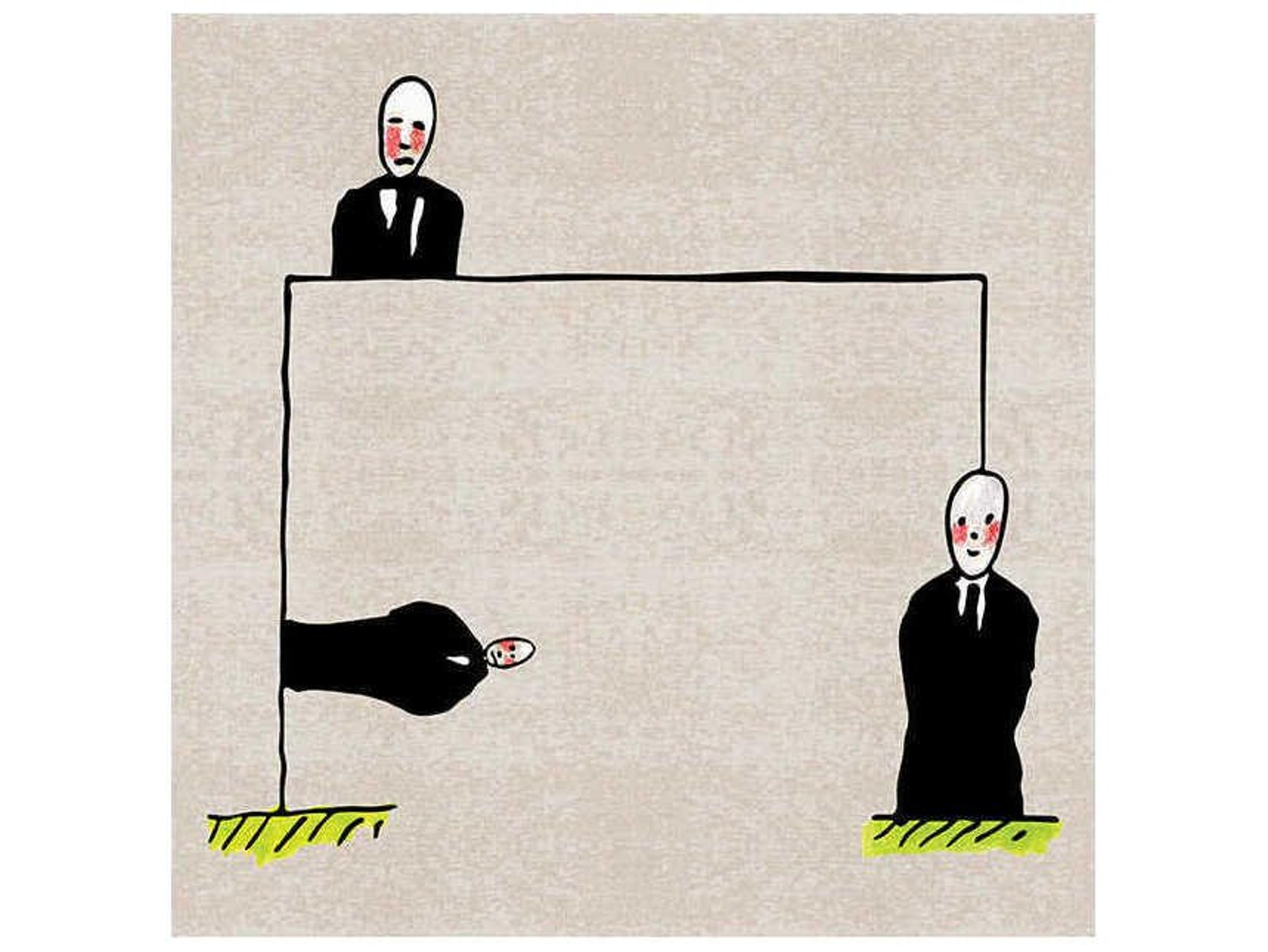 Qeeboo Genetic Tales 3 Men Graphic Area Rug