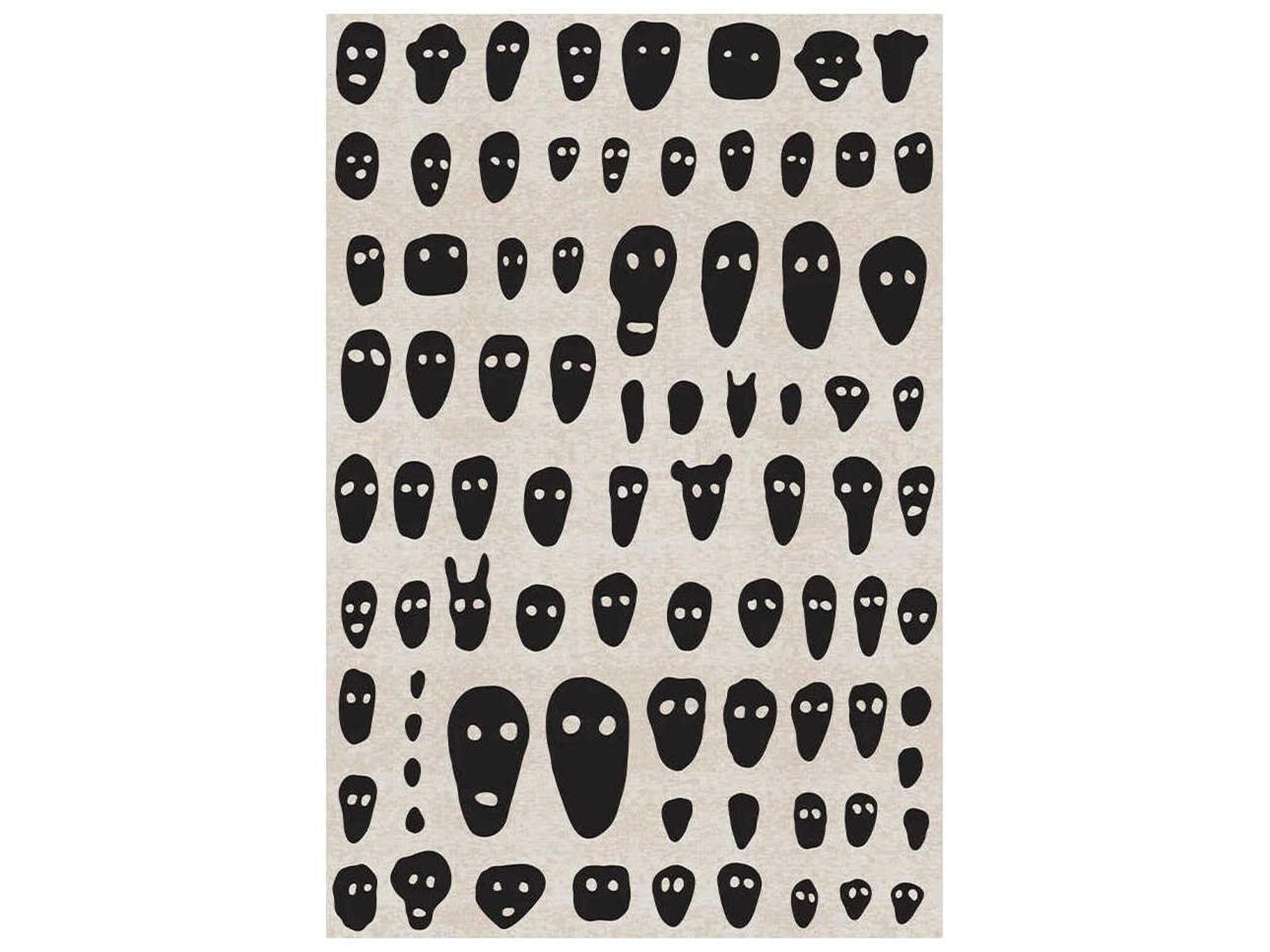 Qeeboo Genetic Tales Stencils Graphic Area Rug