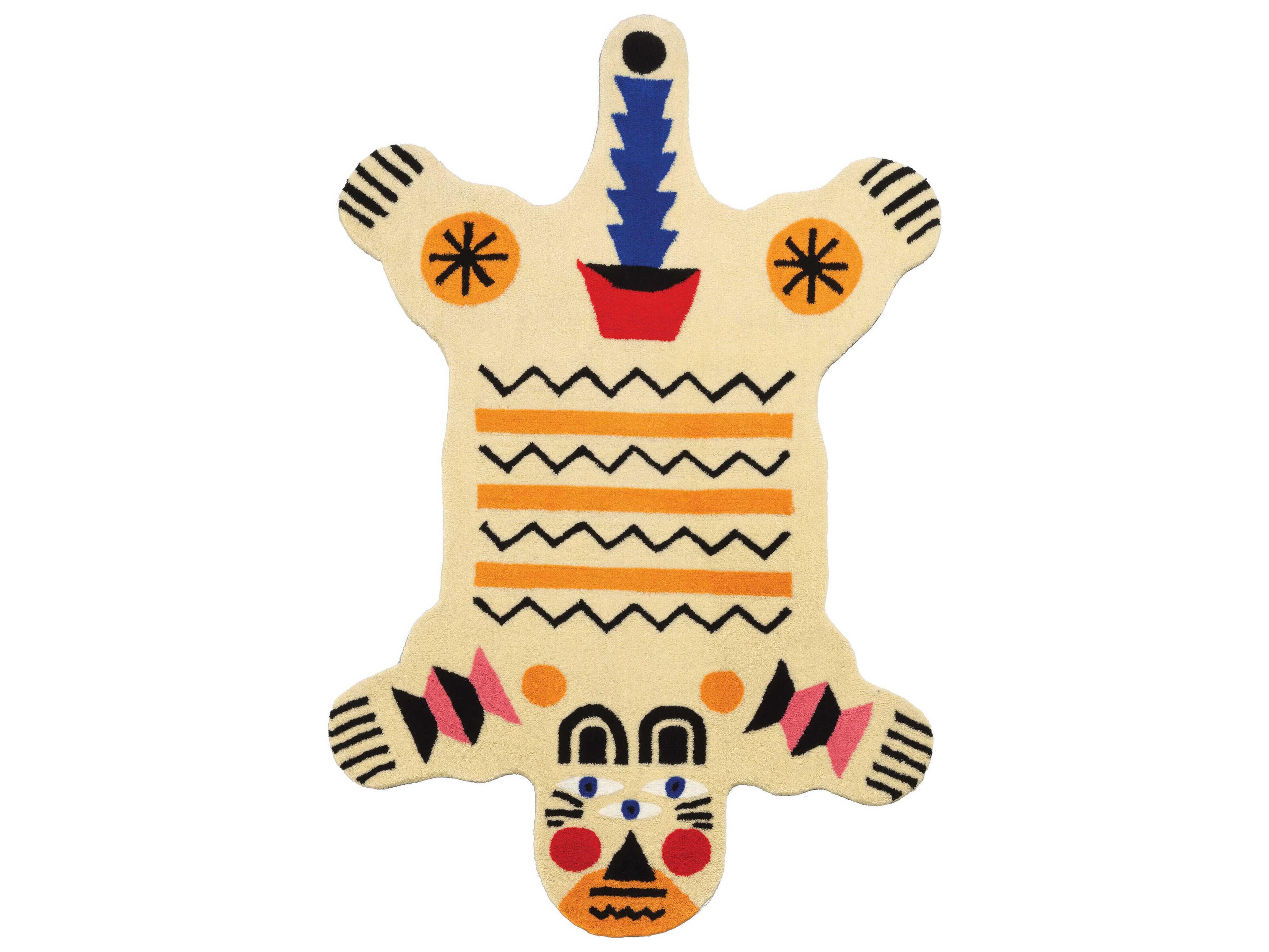 Qeeboo Oggian Big Bear Graphic Area Rug