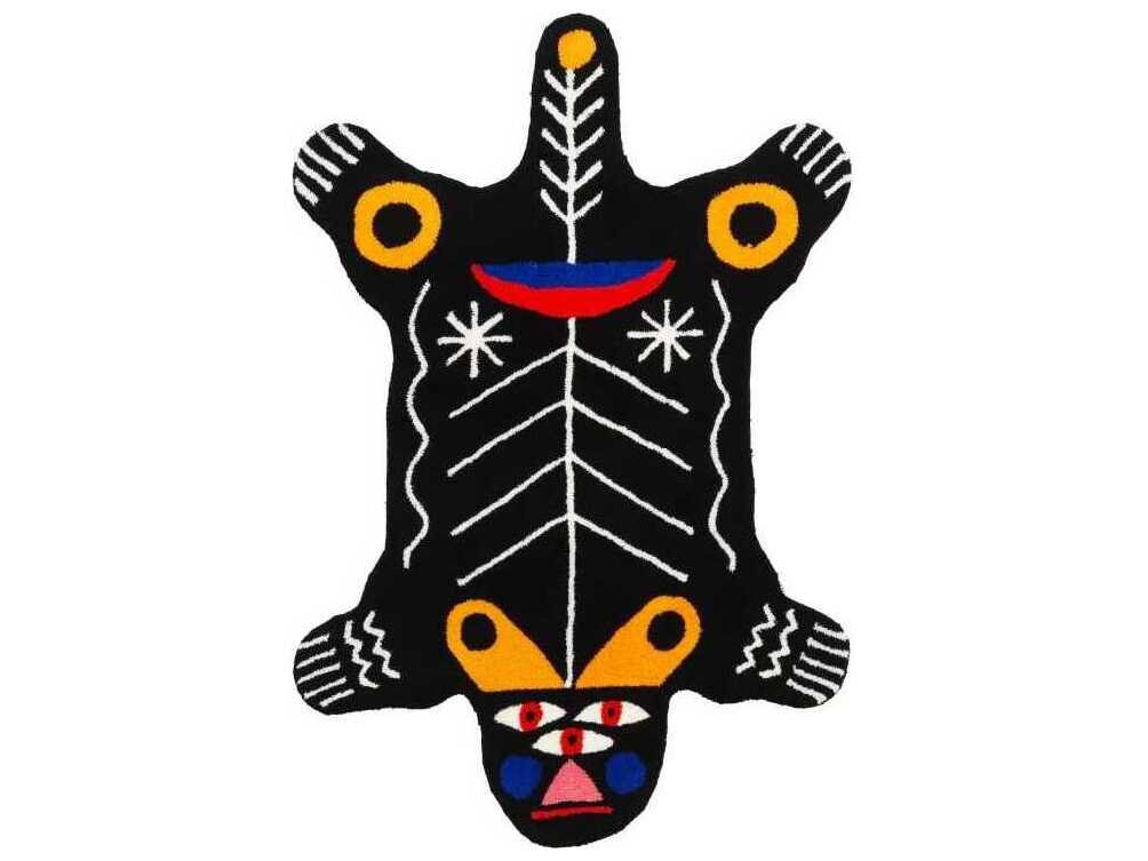 Qeeboo Oggian Kinotto Graphic Area Rug