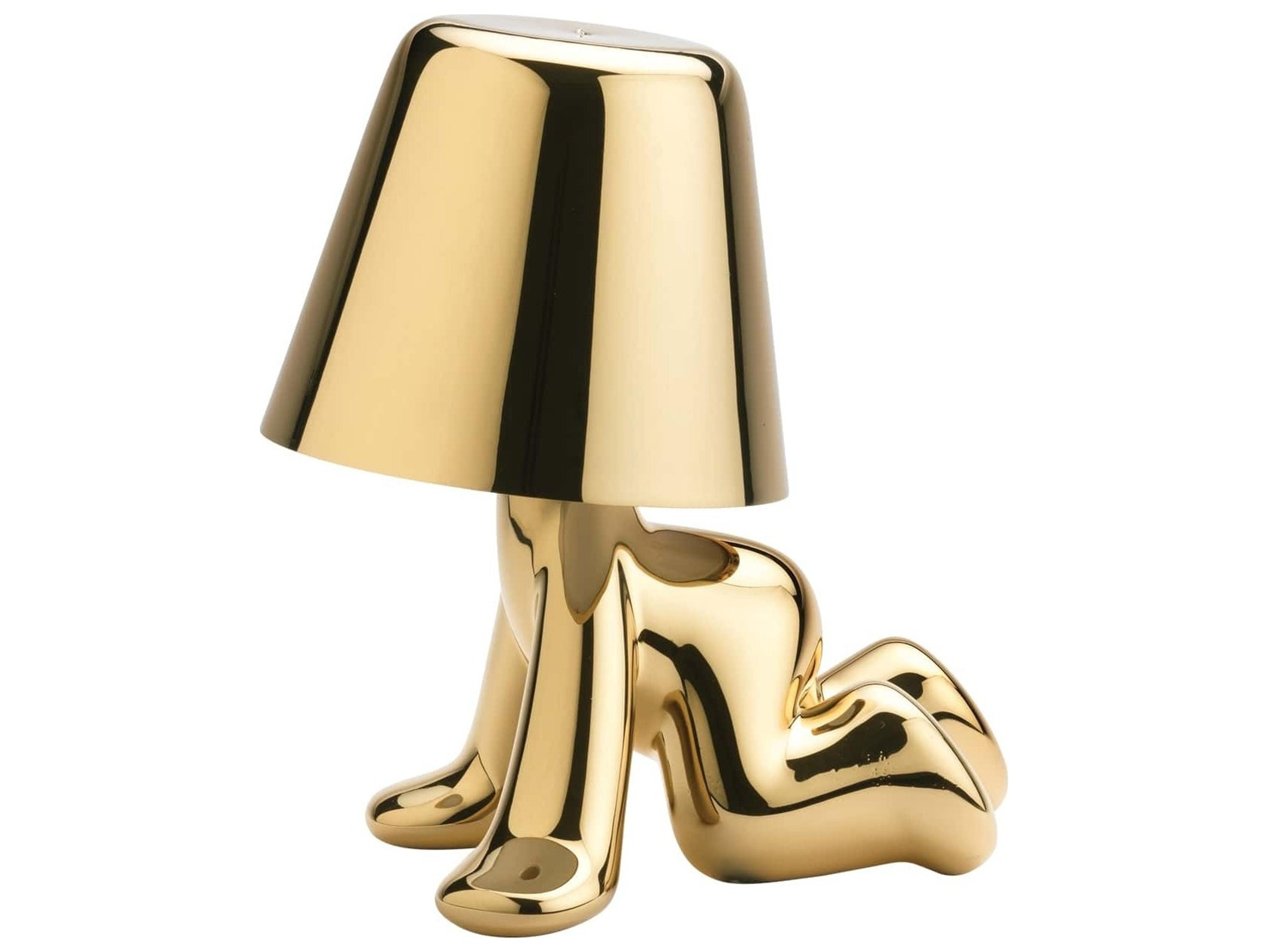 Qeeboo Golden Brothers Gold Table Lamp