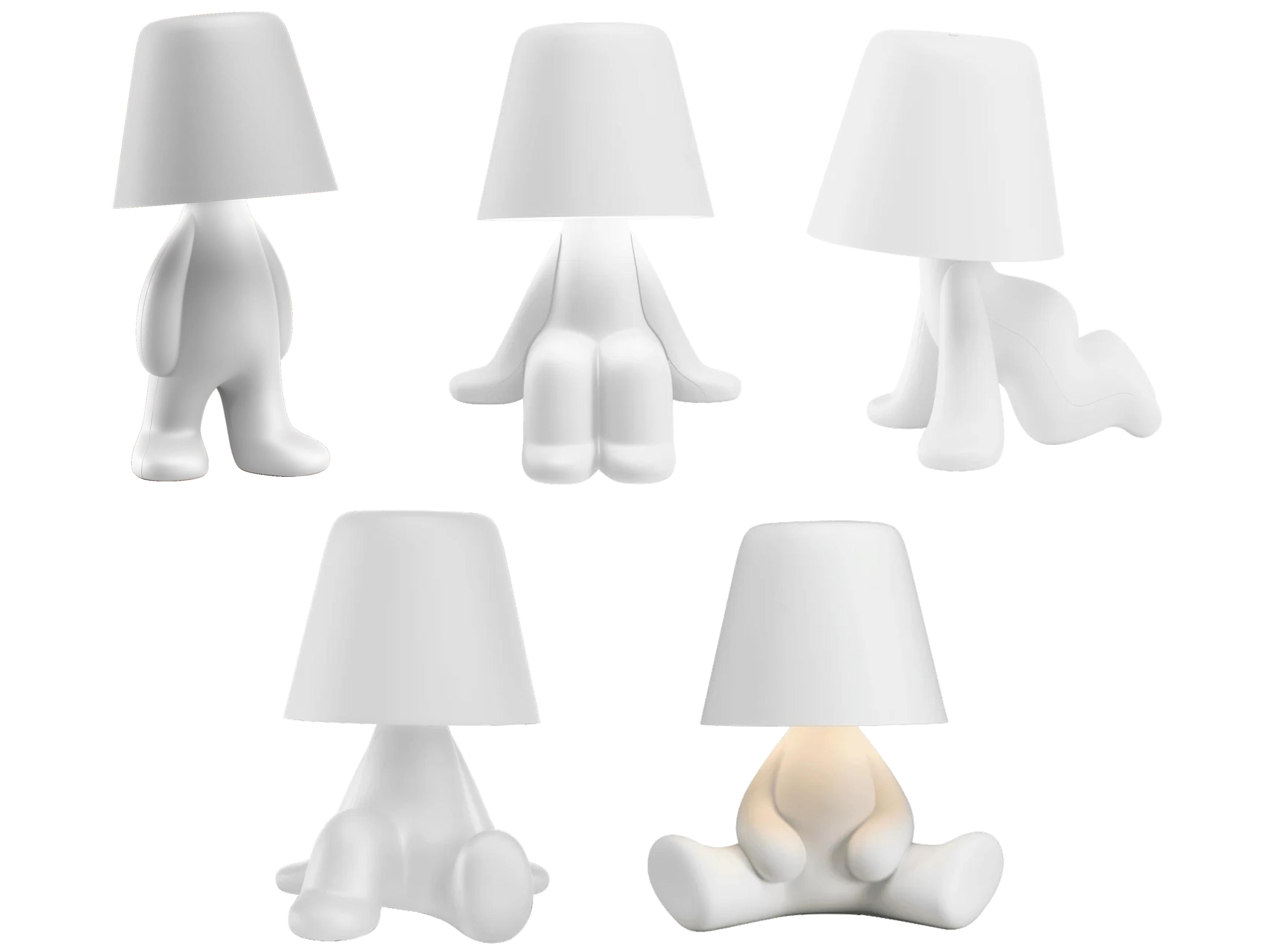 Qeeboo Sweet Brothers White Table Lamp (Set of 5)