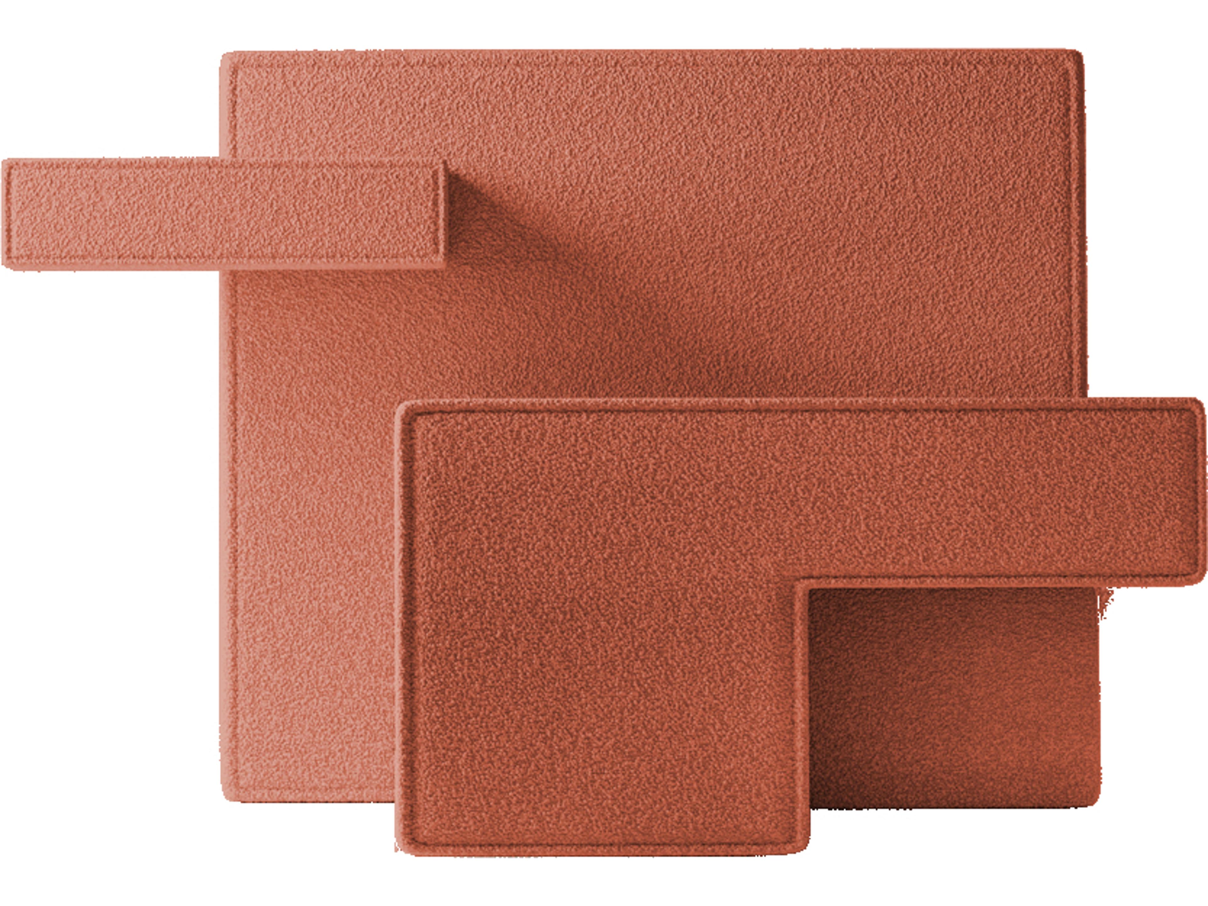 Qeeboo Primitive Red Boucle Accent Chair