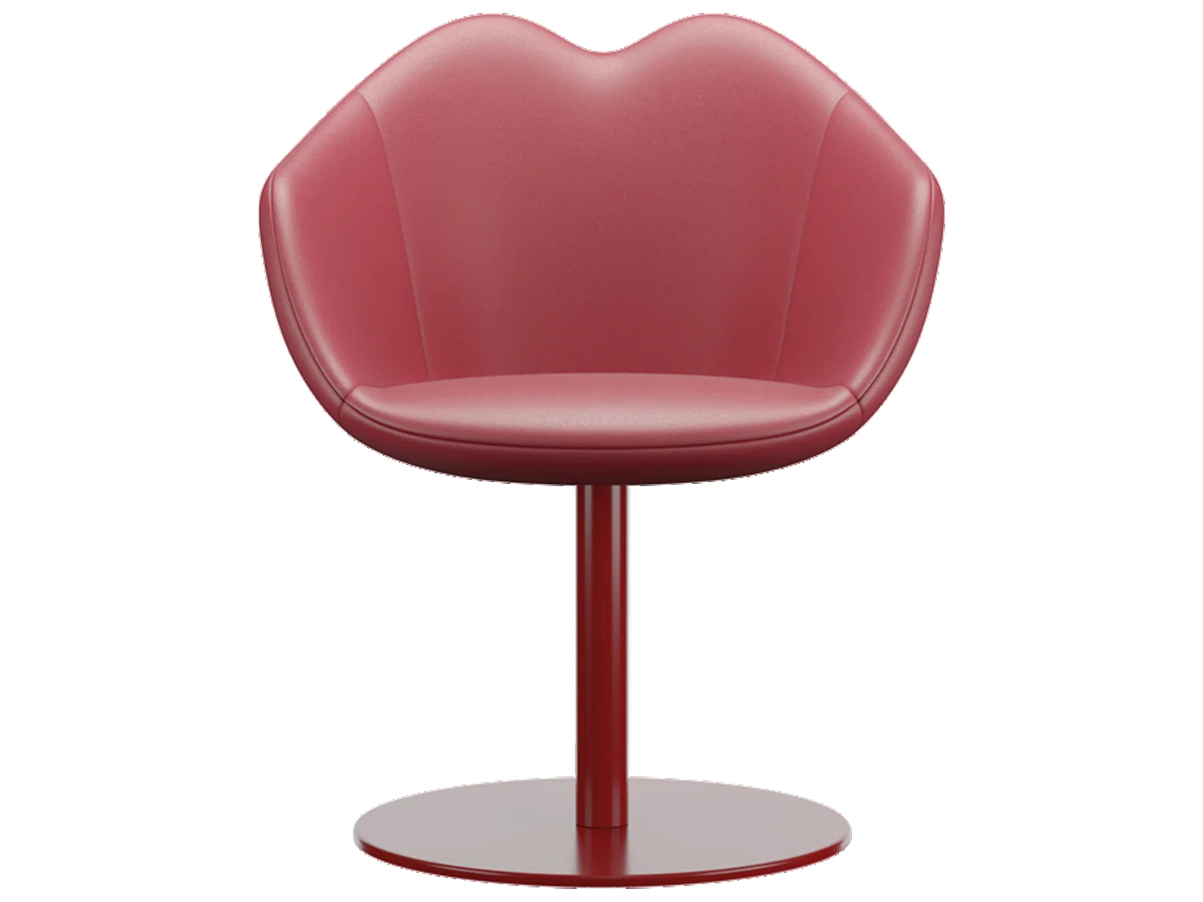 XOXO Red Leather Arm Dining Chair