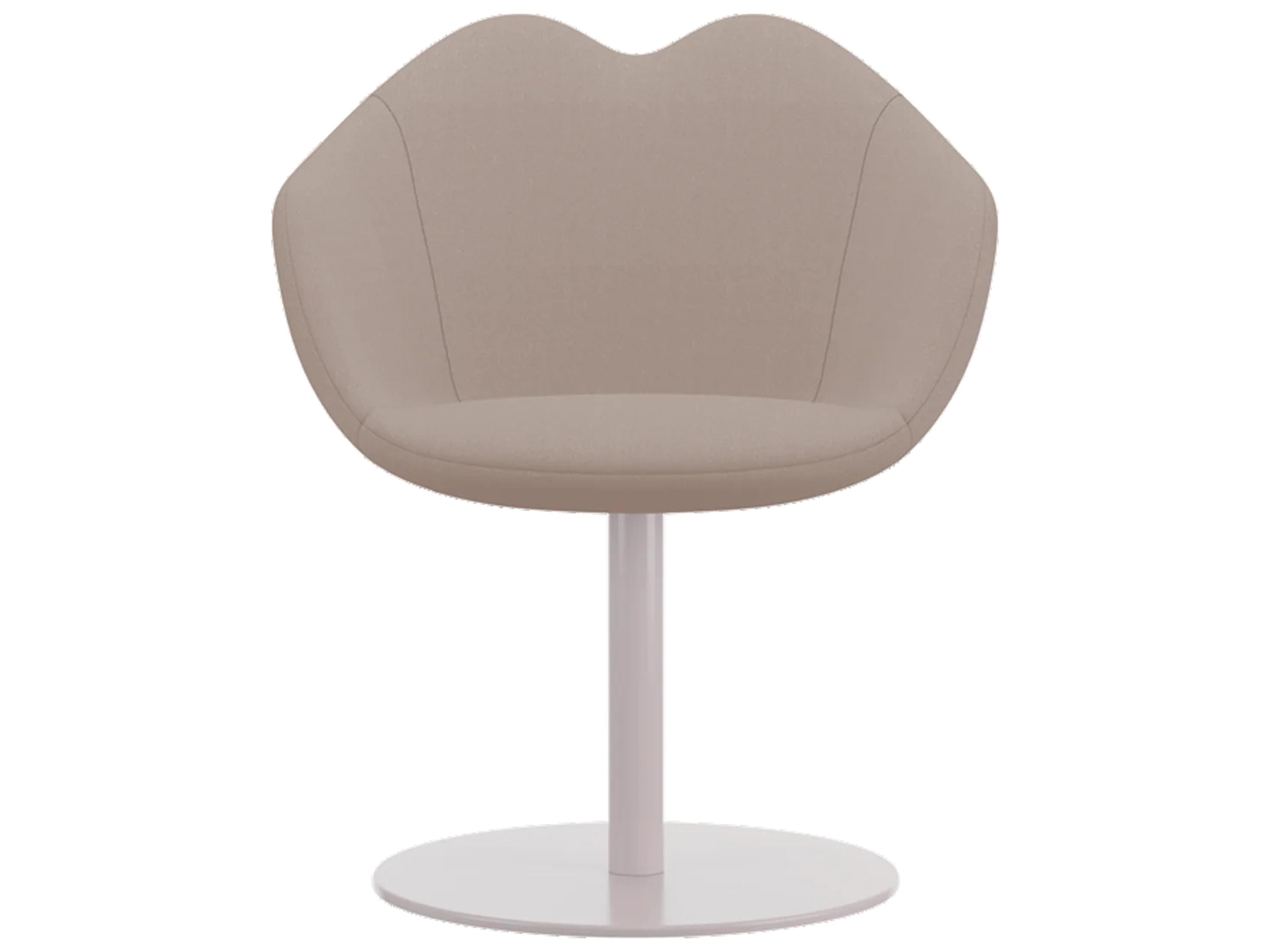 XOXO White Upholstered Arm Dining Chair