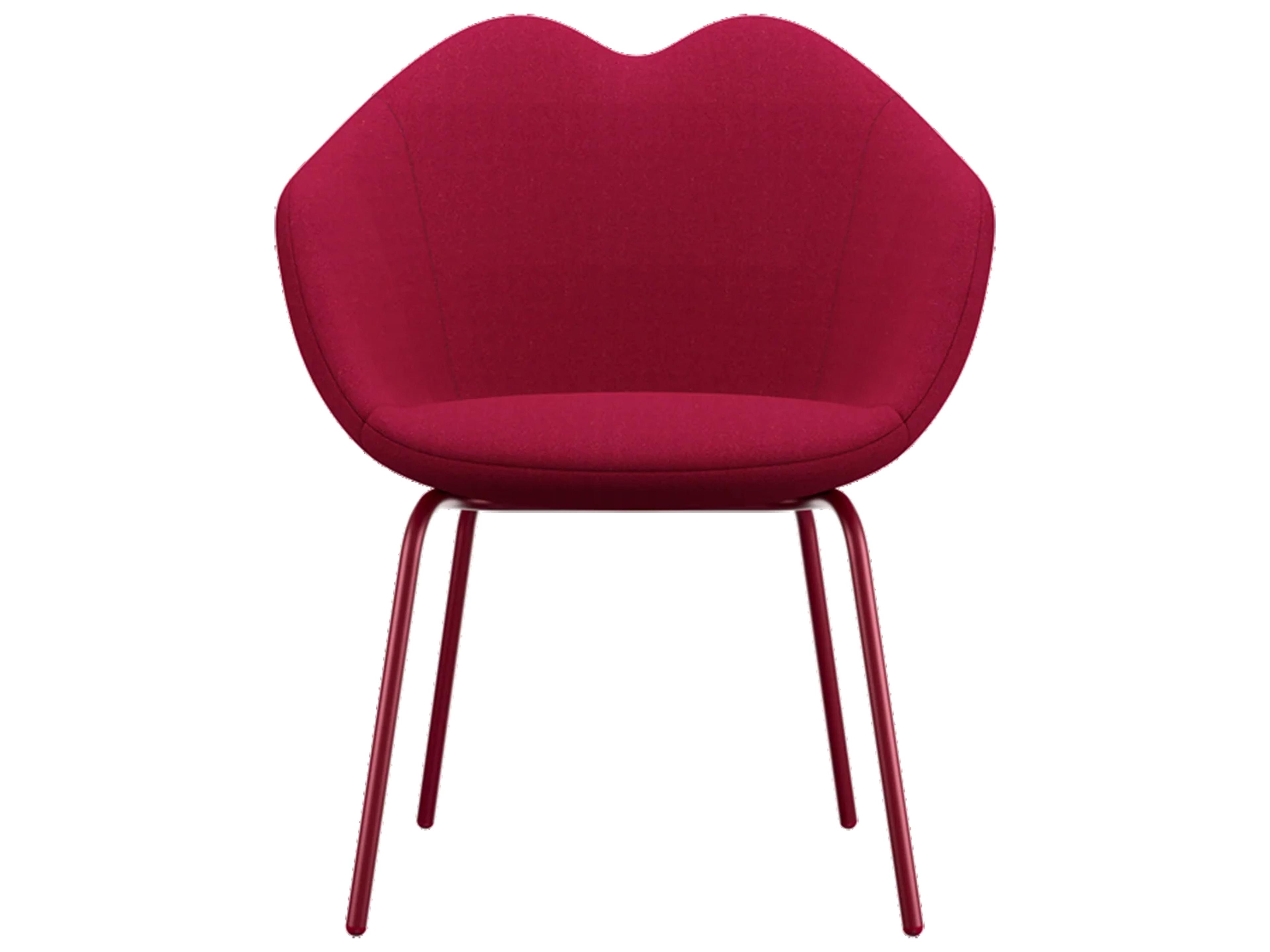 XOXO Red Upholstered Arm Dining Chair