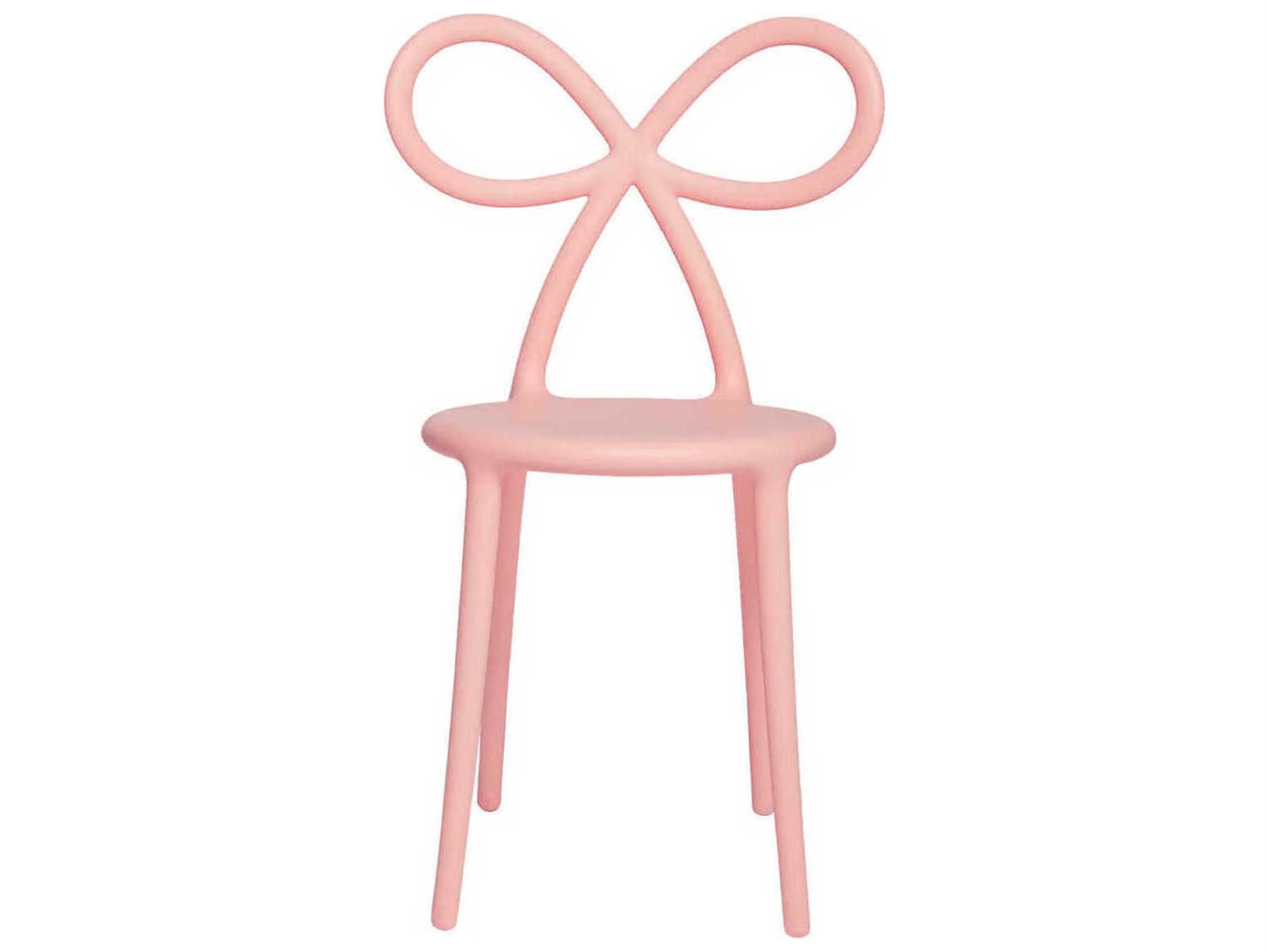 Ribbon Pink Armless Dining Chair