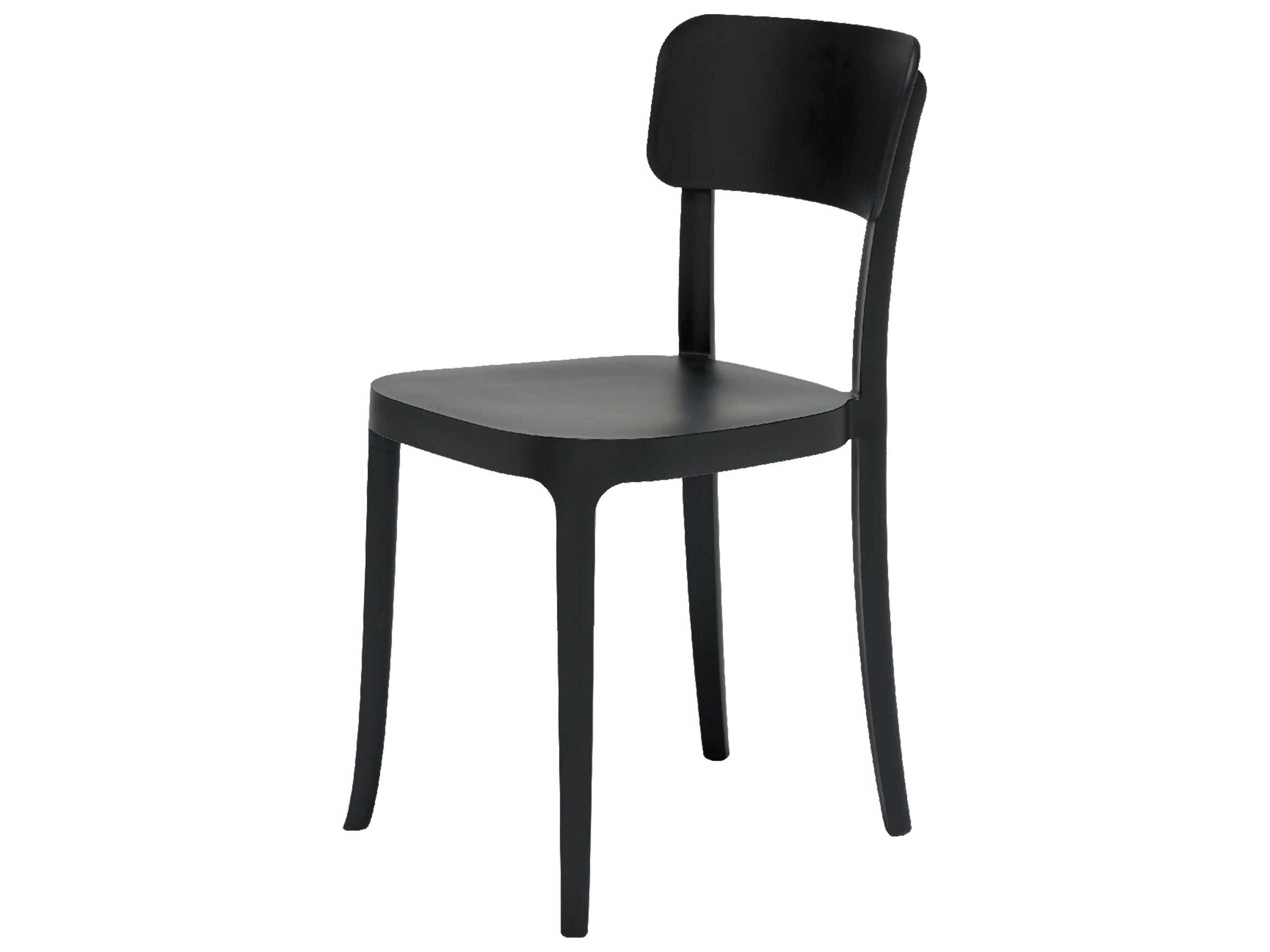 Qeeboo Outdoor K Black Polypropylene Dining Chair (Set of 2)