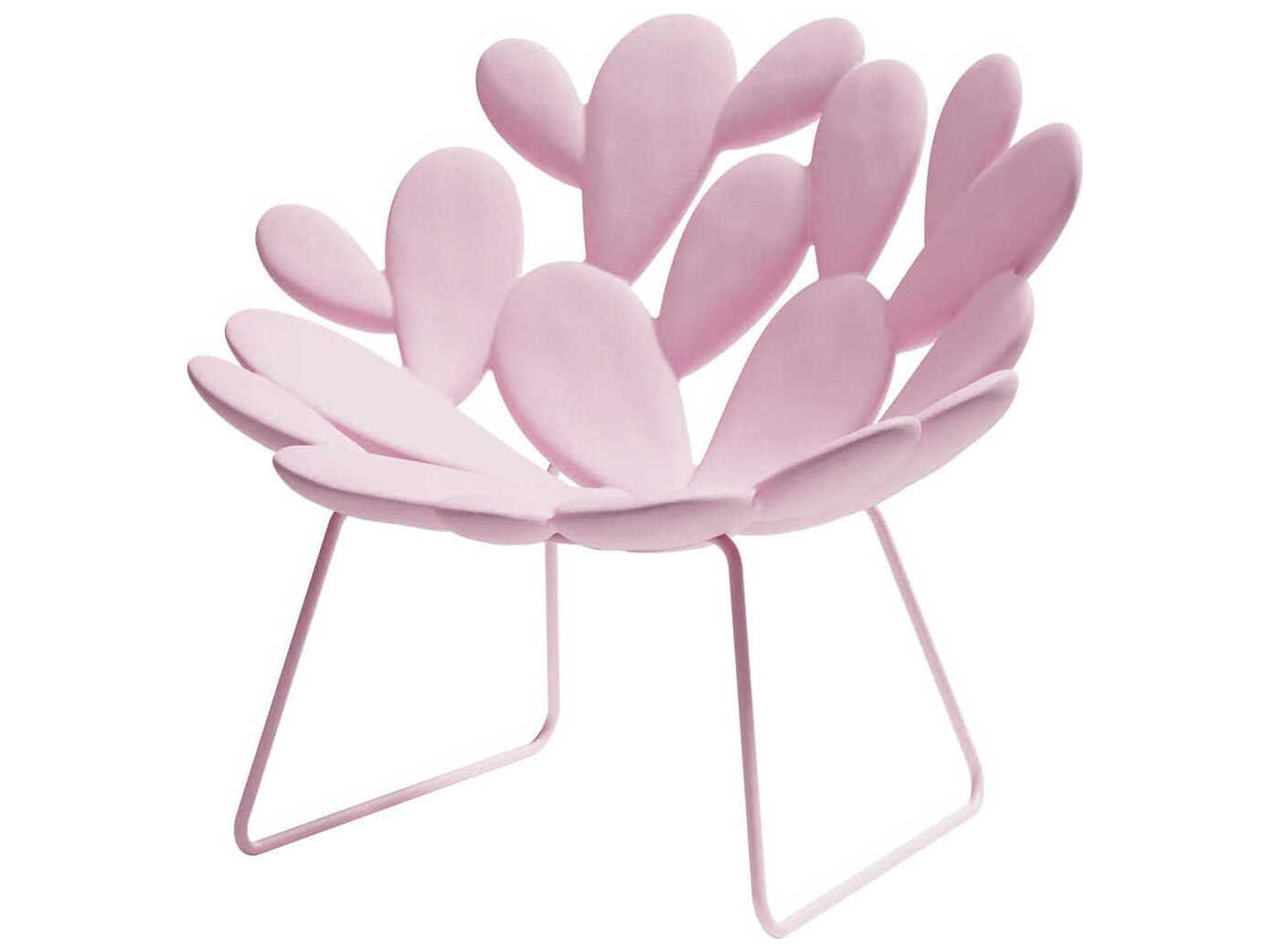 Qeeboo Outdoor Filicudi Pink Recycled Plastic Lounge Chair