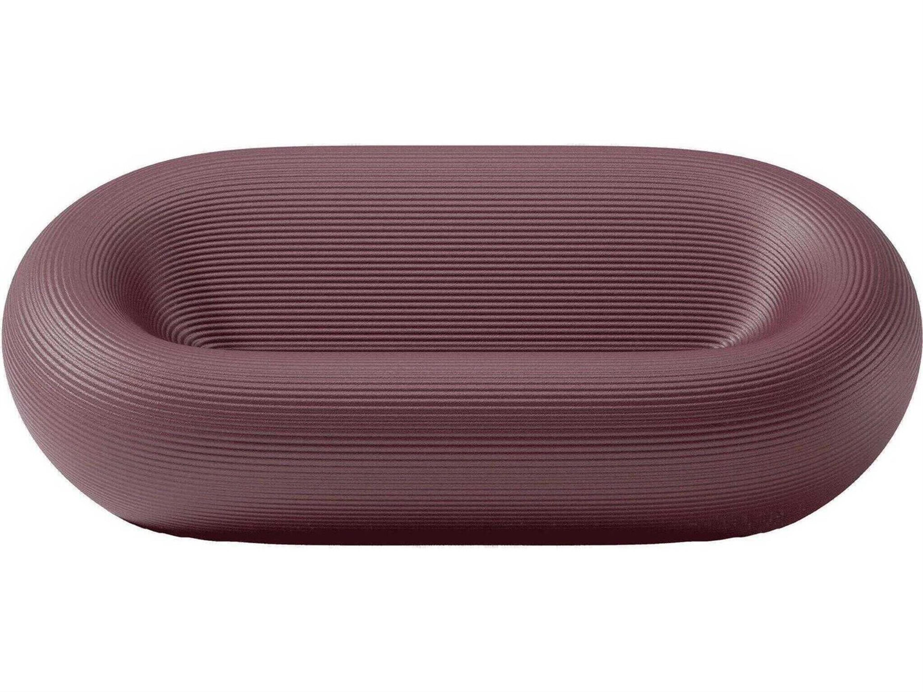 Qeeboo Outdoor Nami Indian Red Recycled Plastic Sofa