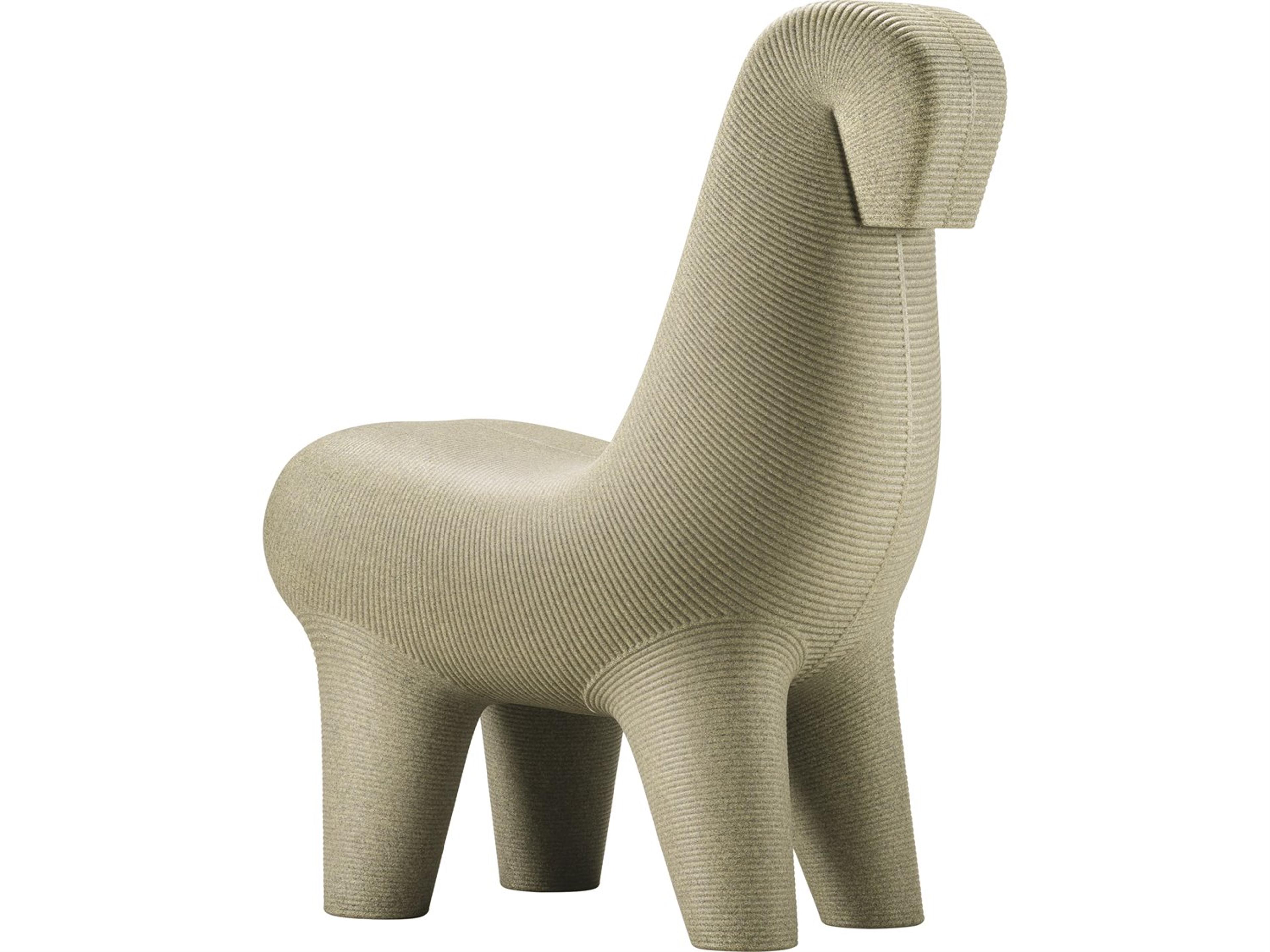 Qeeboo Outdoor Ghoda Green Mix Recycled Plastic Lounge Chair