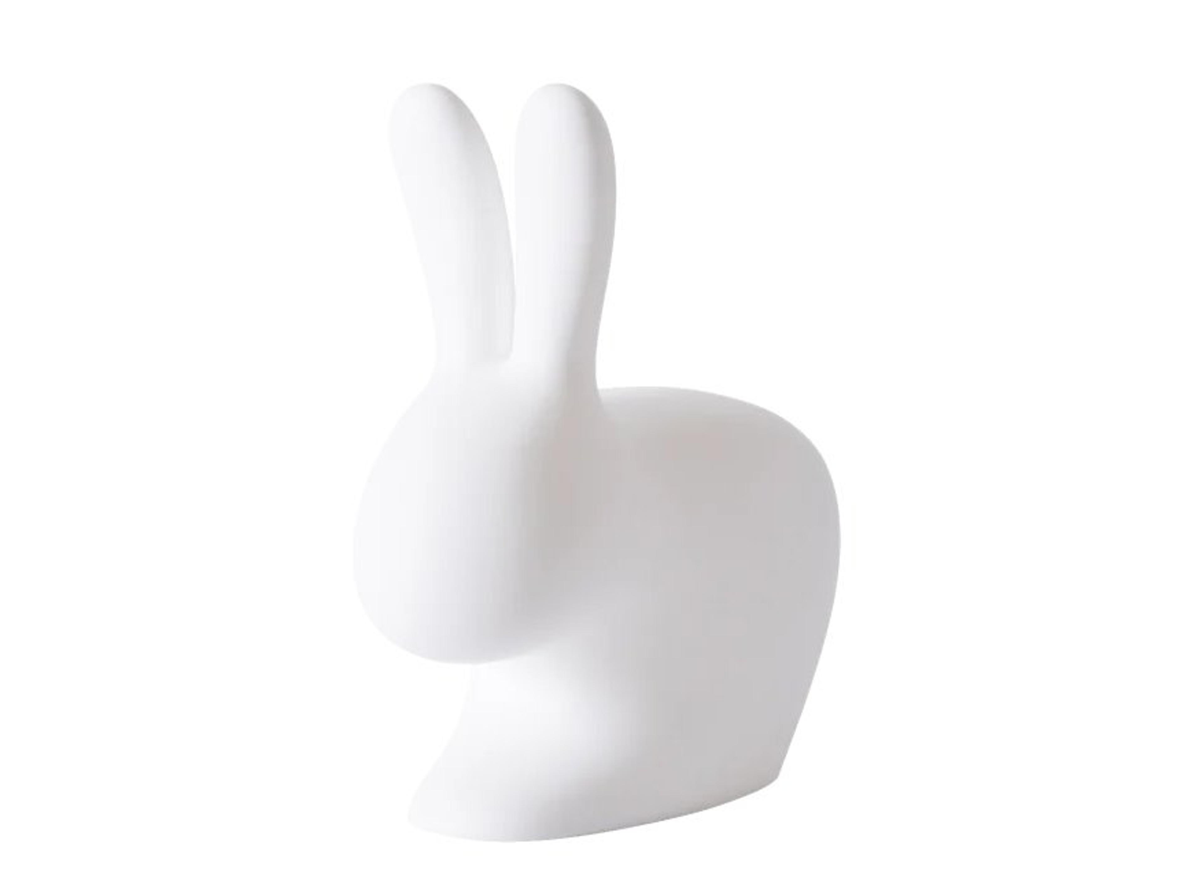 Qeeboo Outdoor Rabbit White Recycled Plastic Lounge Chair