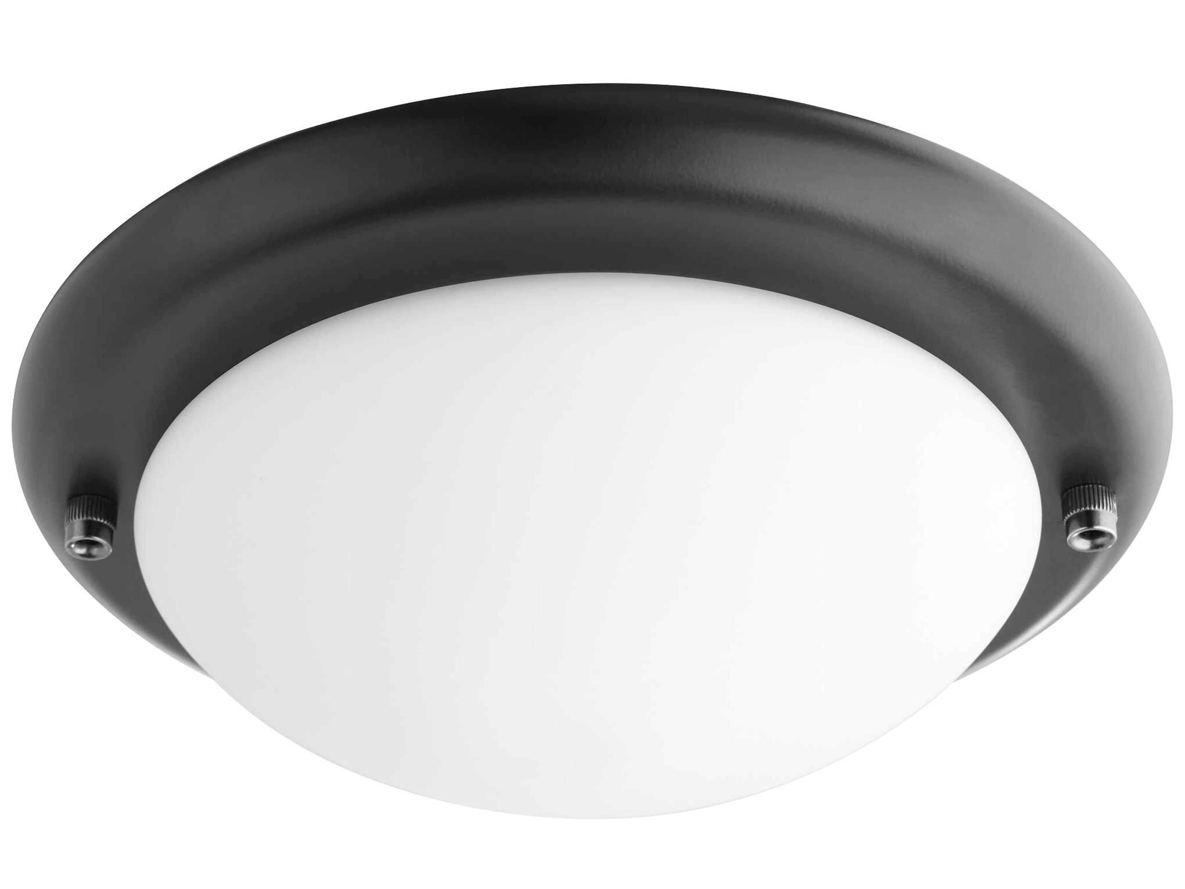 Quorum Matte Black 1-Light Fan Light Kit