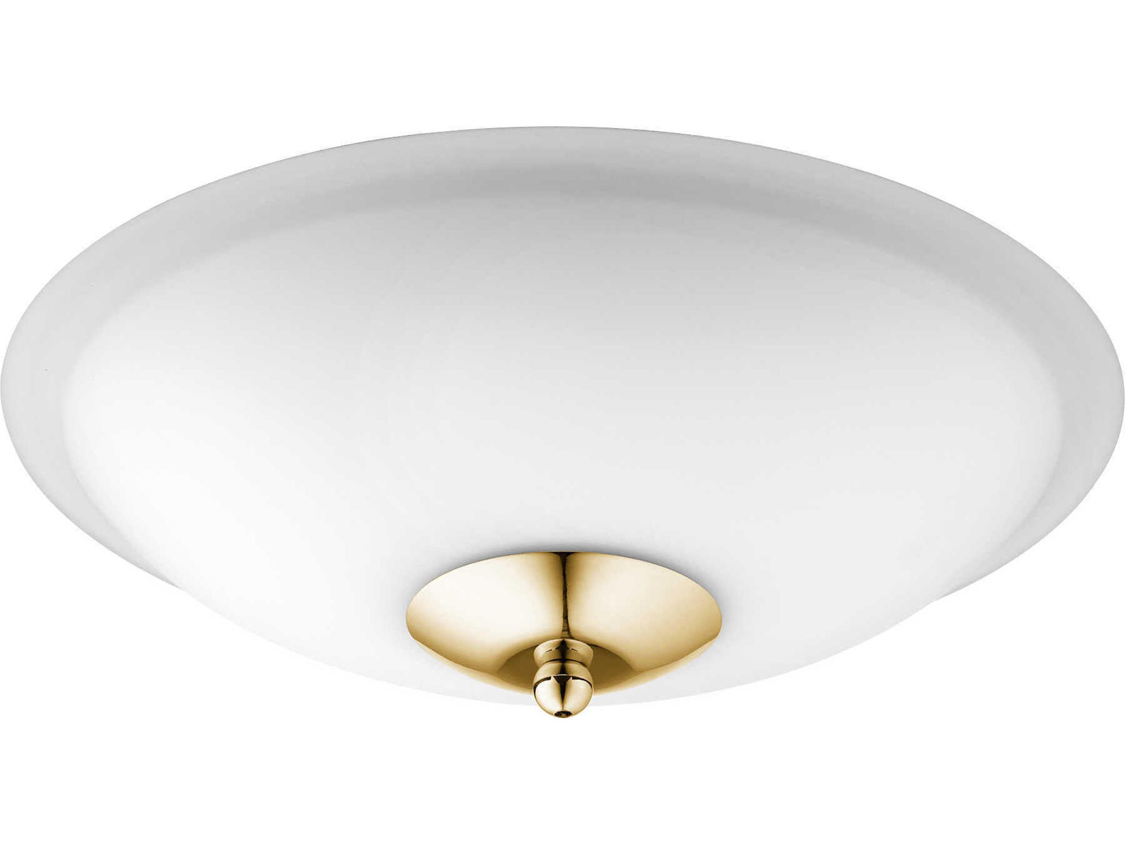 Quorum Aged Brass / Satin Opal 2-Light Fan Light Kit