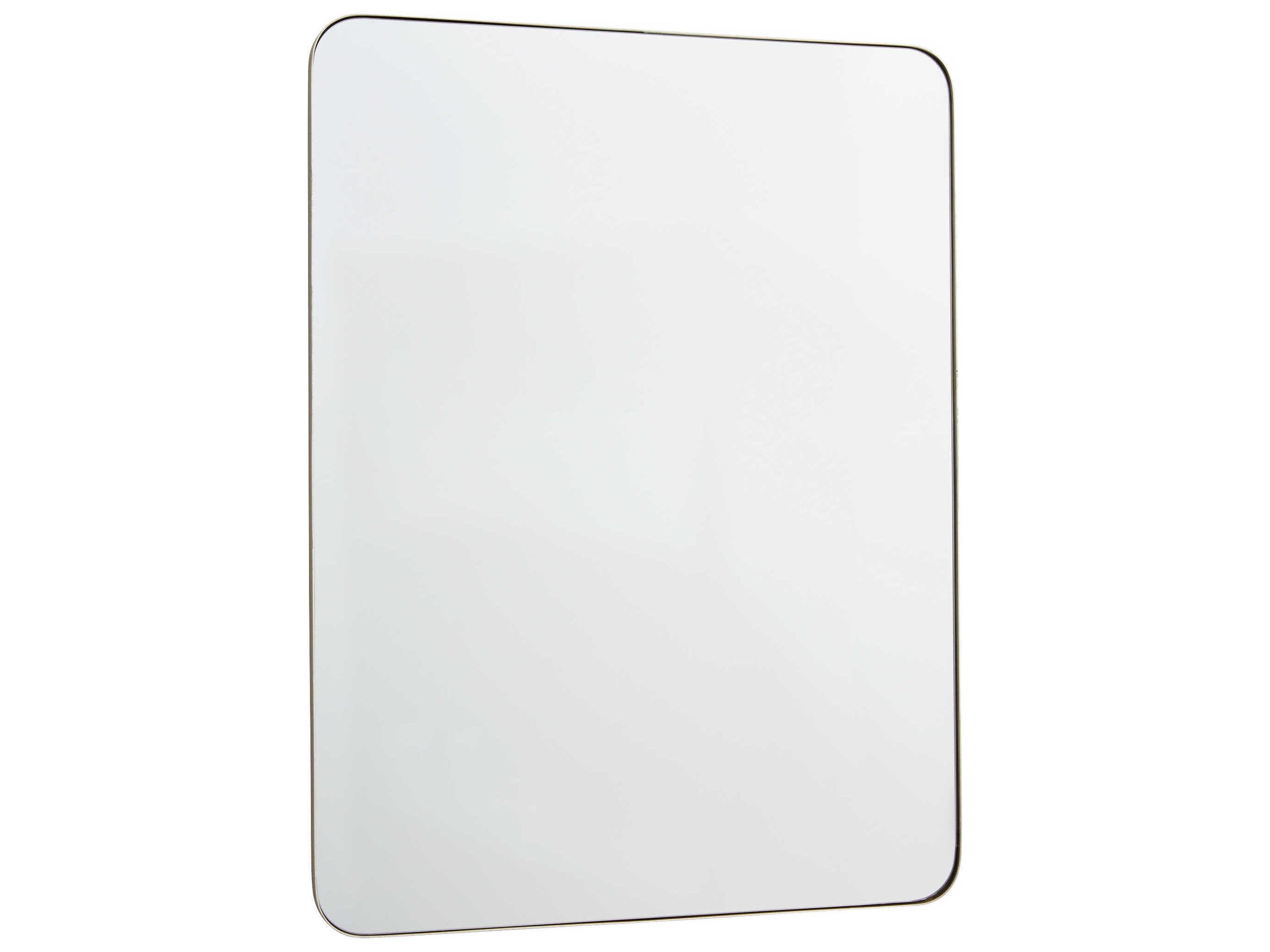 Quorum Silver Rectangular Stadium Wall Mirror