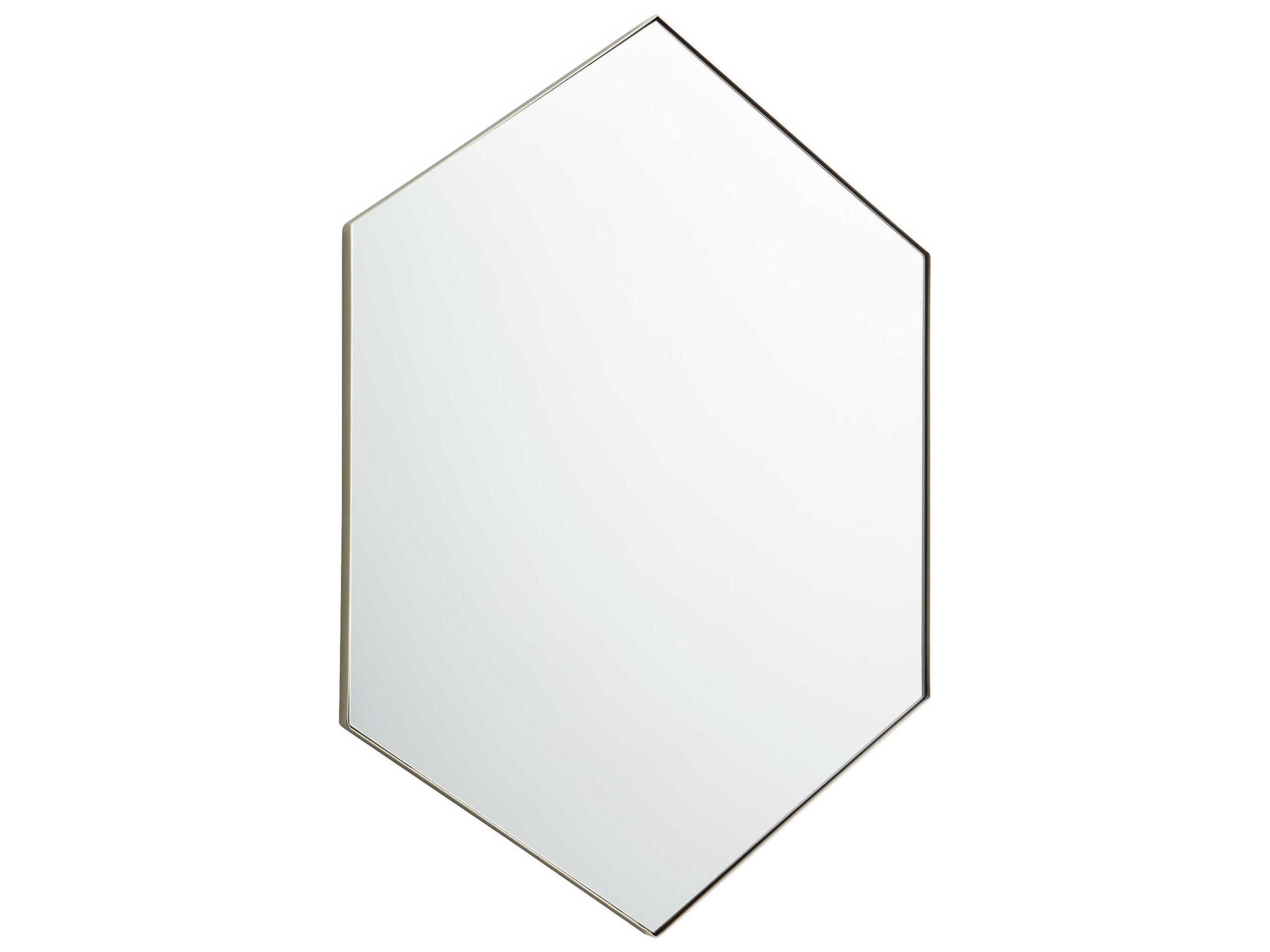 Quorum Silver Hexagon Wall Mirror