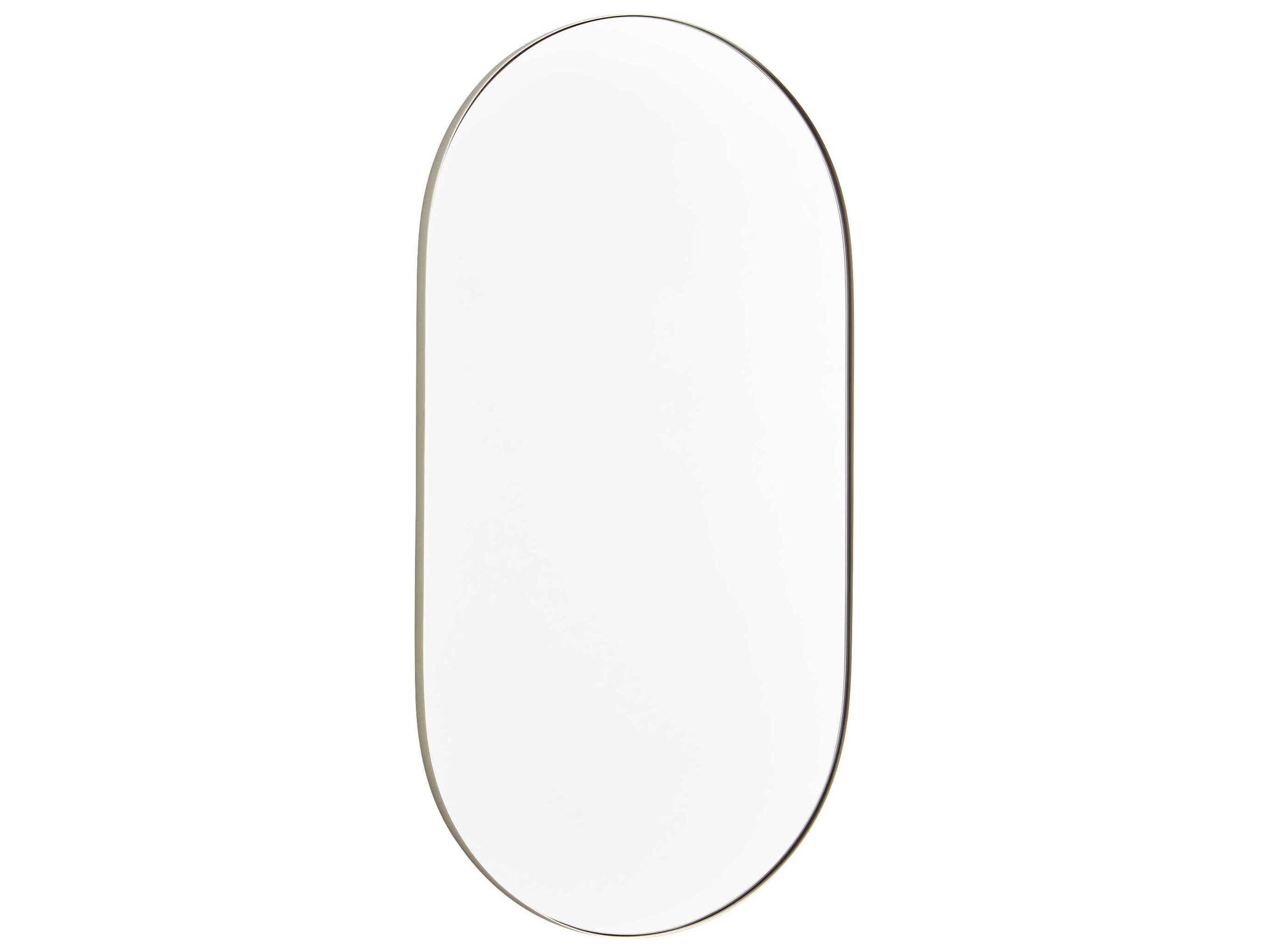 Quorum Silver Oval Capsule Wall Mirror