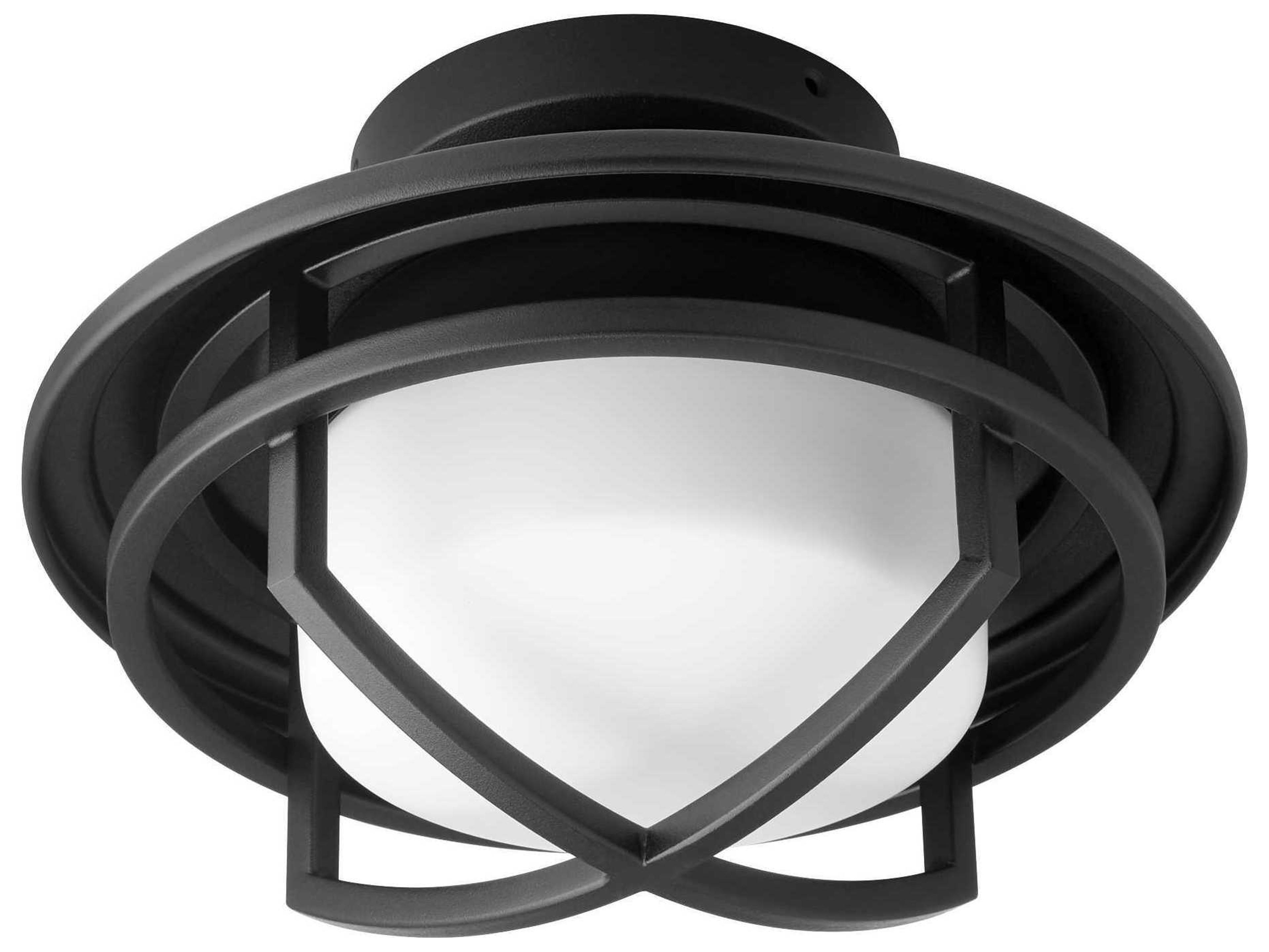 Quorum Windmill Textured Black 1-Light Fan Light Kit