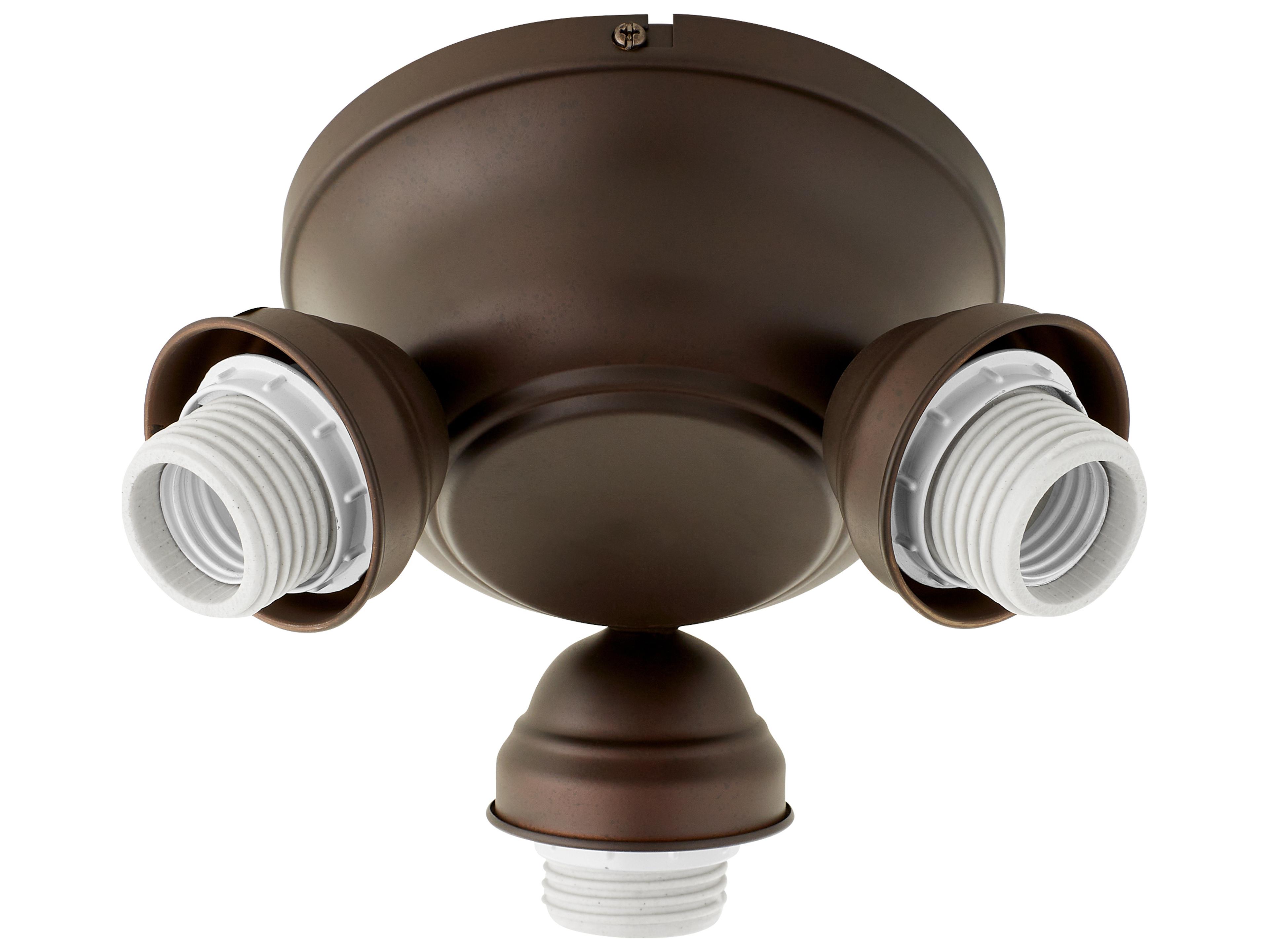 Quorum Salon Oiled Bronze 3-Light Fixture