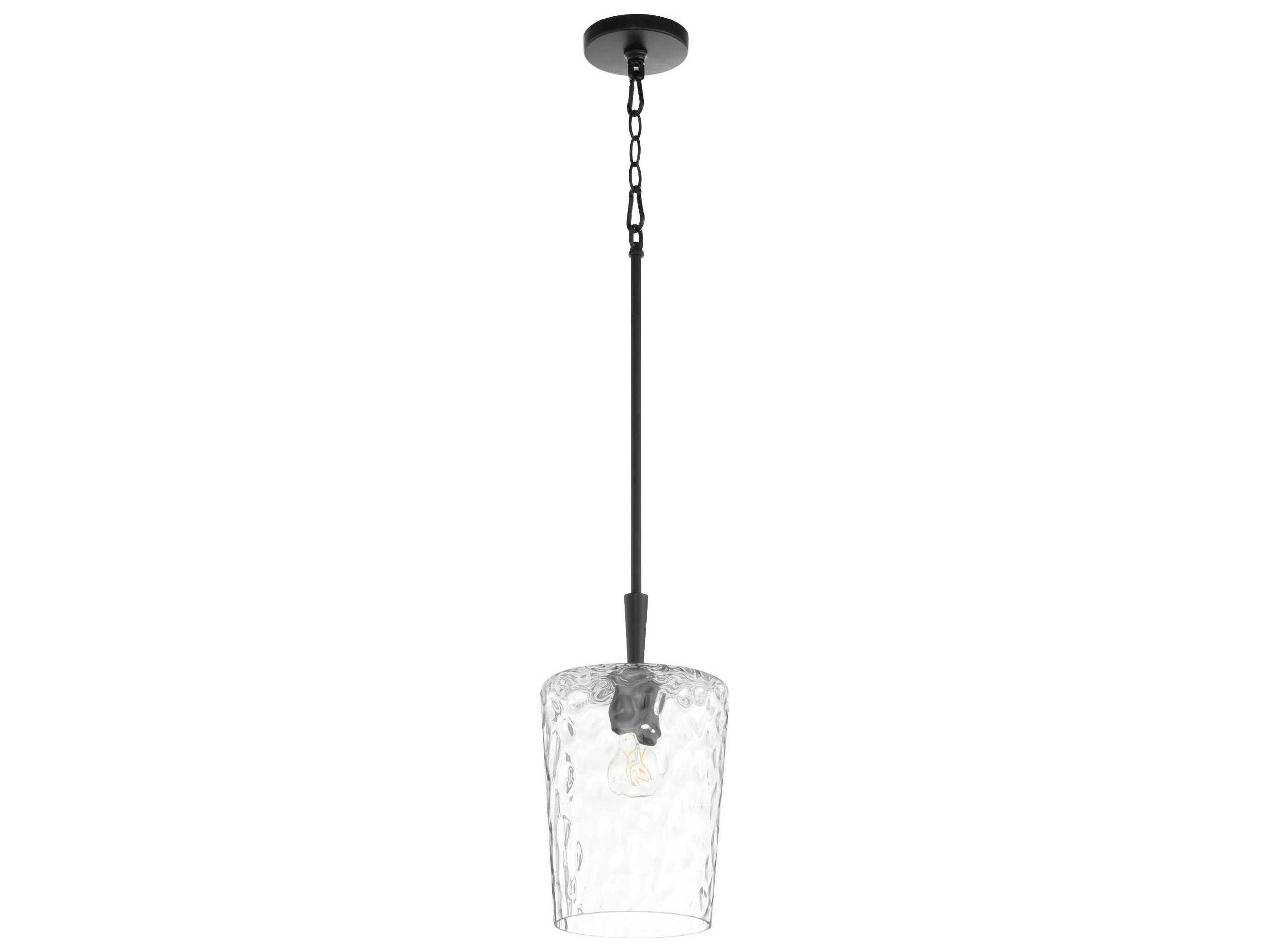 Quorum Goodwin 1-Light Matte Black Mini Pendant