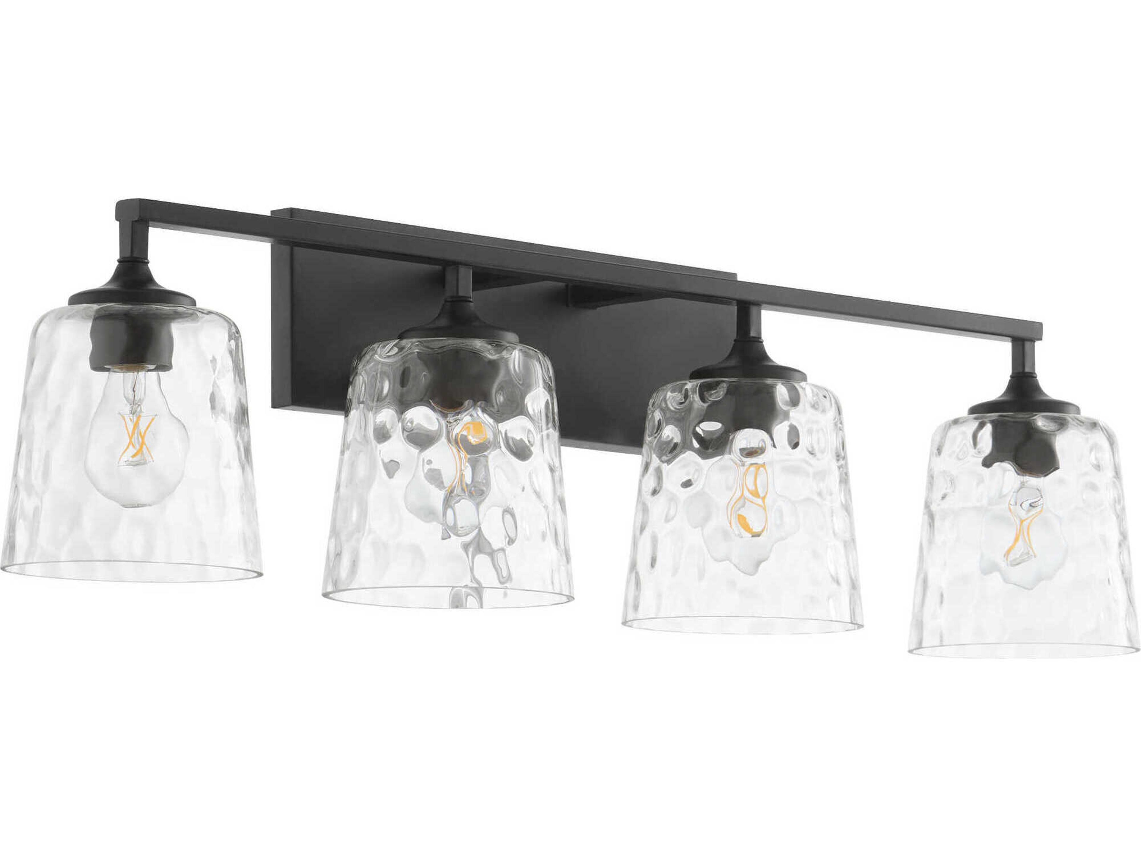 Quorum Eldorado 4-Light Matte Black Vanity Light