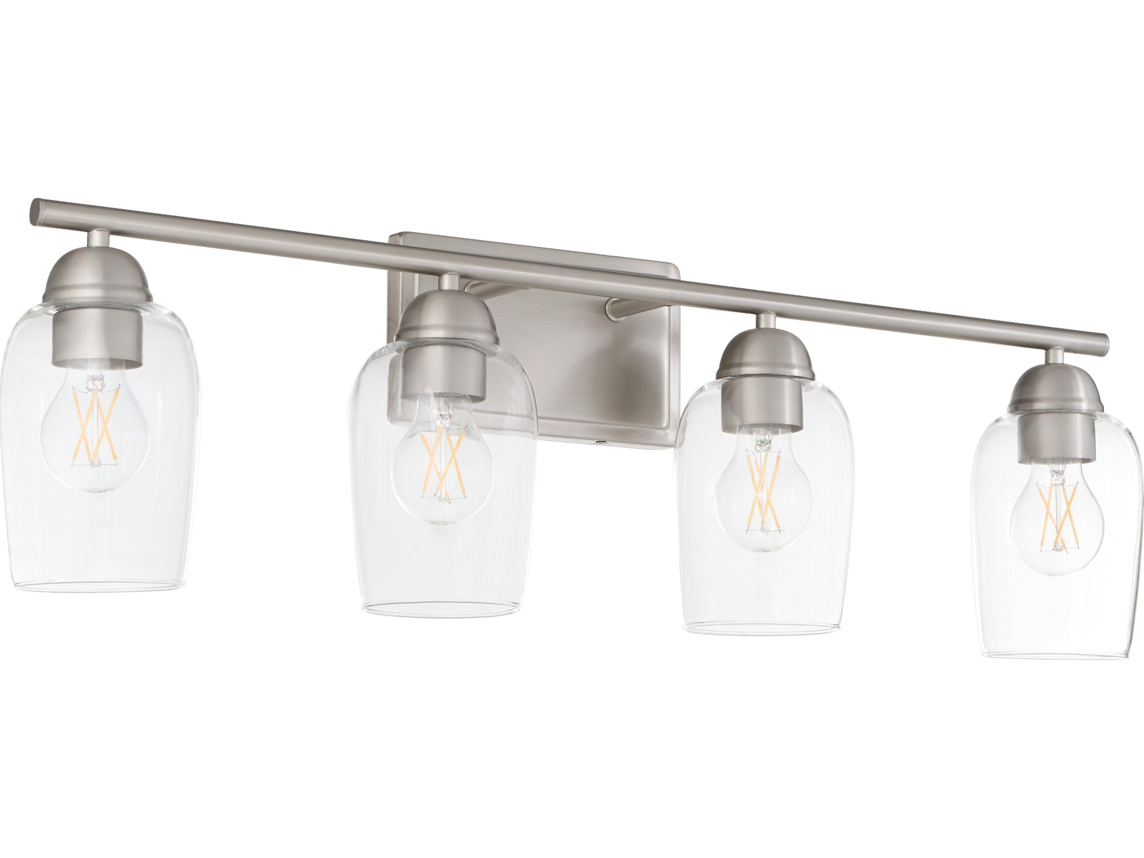 Quorum Wallinger 4-Light Satin Nickel Vanity Light