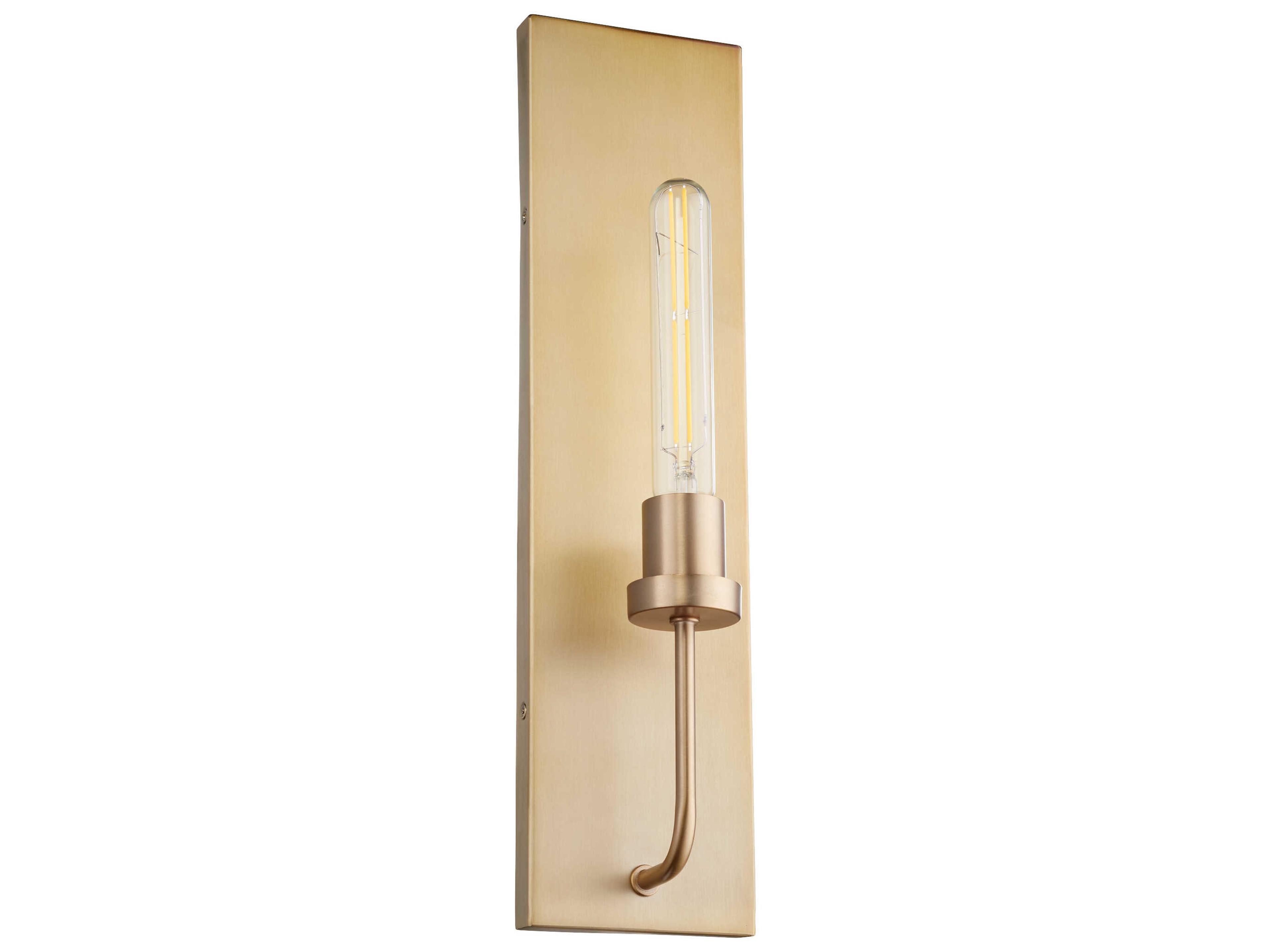 Quorum Sheridan 1-Light Aged Brass Wall Sconce