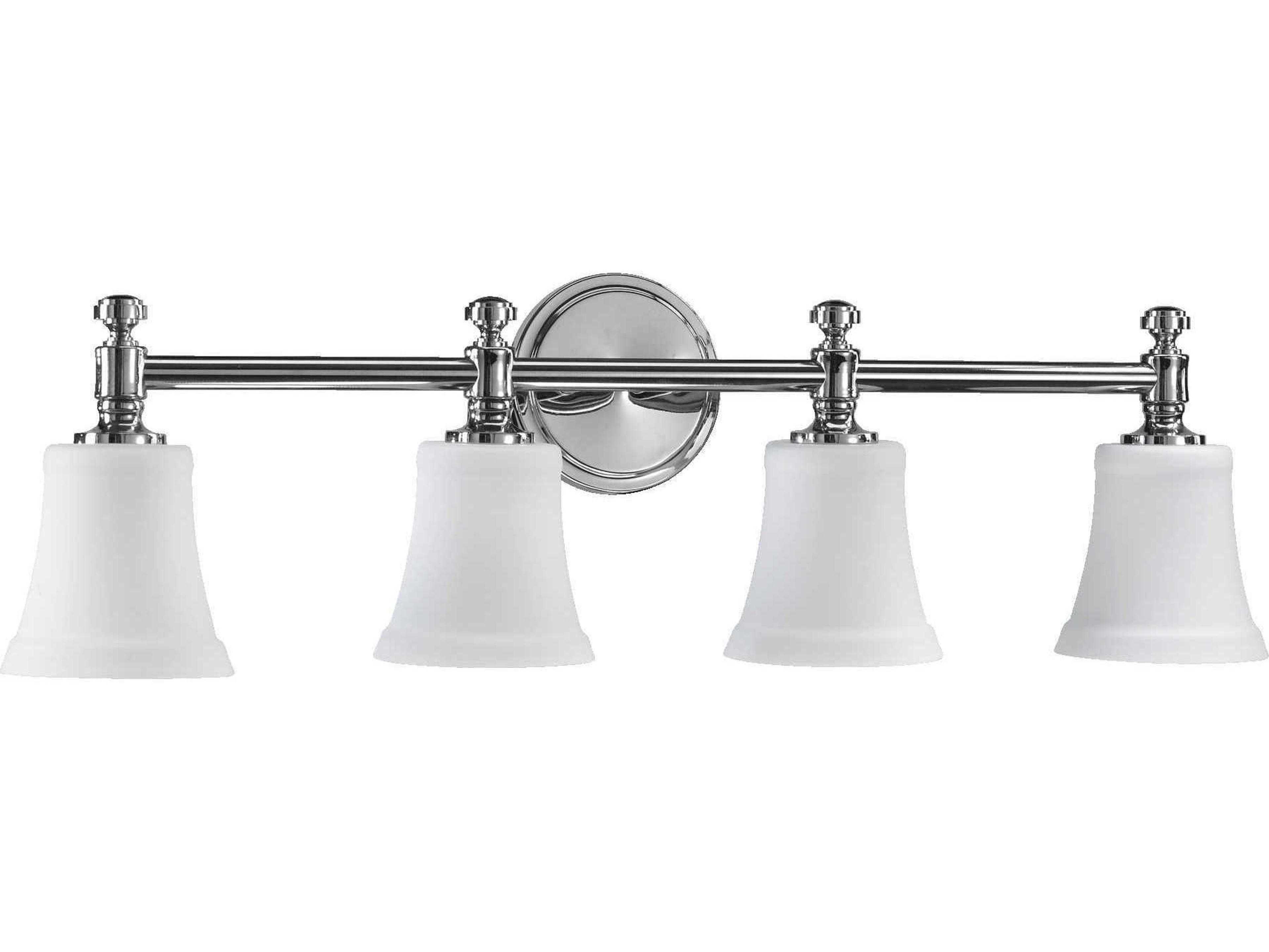 Quorum Rossington 4-Light Chrome Glass Vanity Light